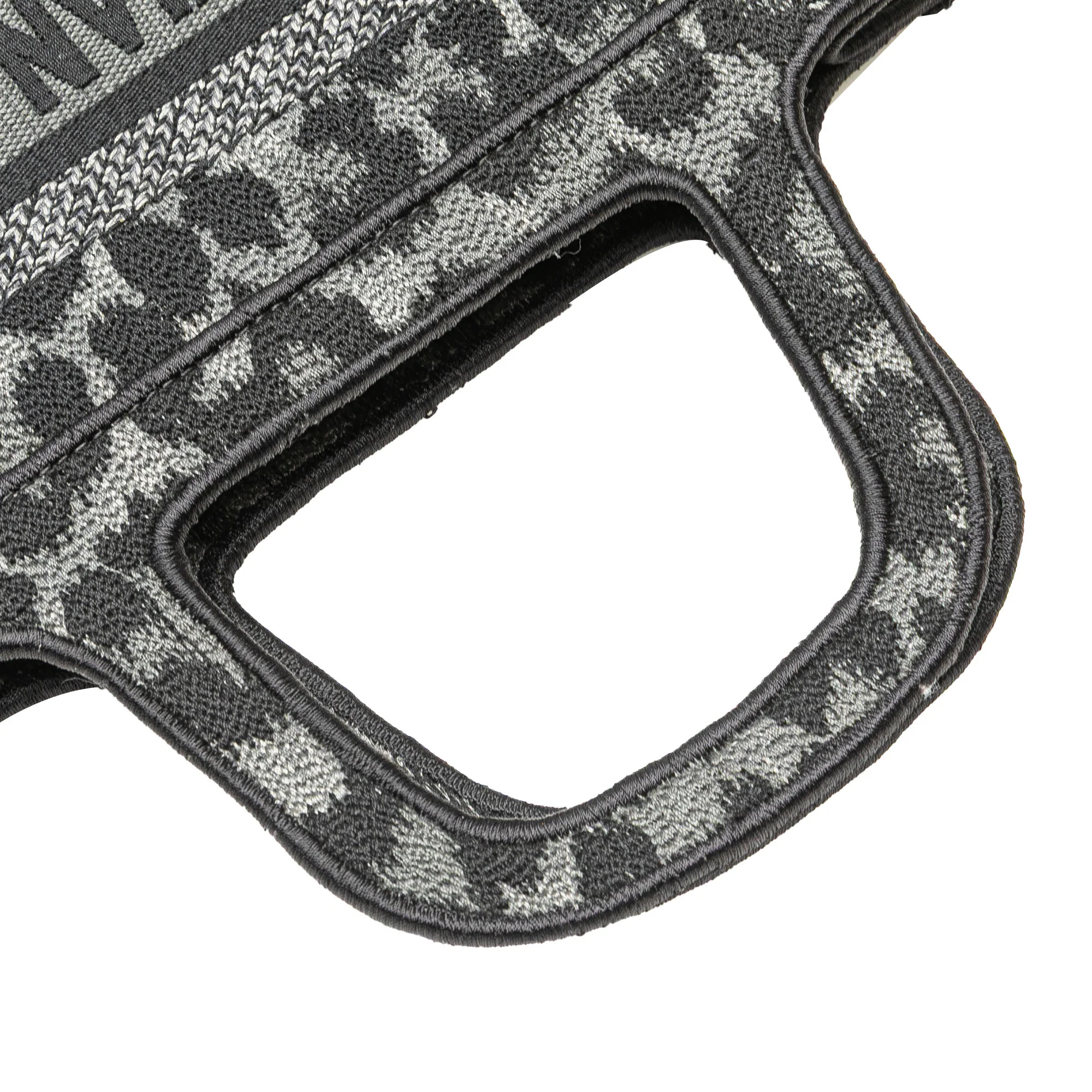 Mizza Mini Embroidered Canvas Leopard Book Tote - Image 8