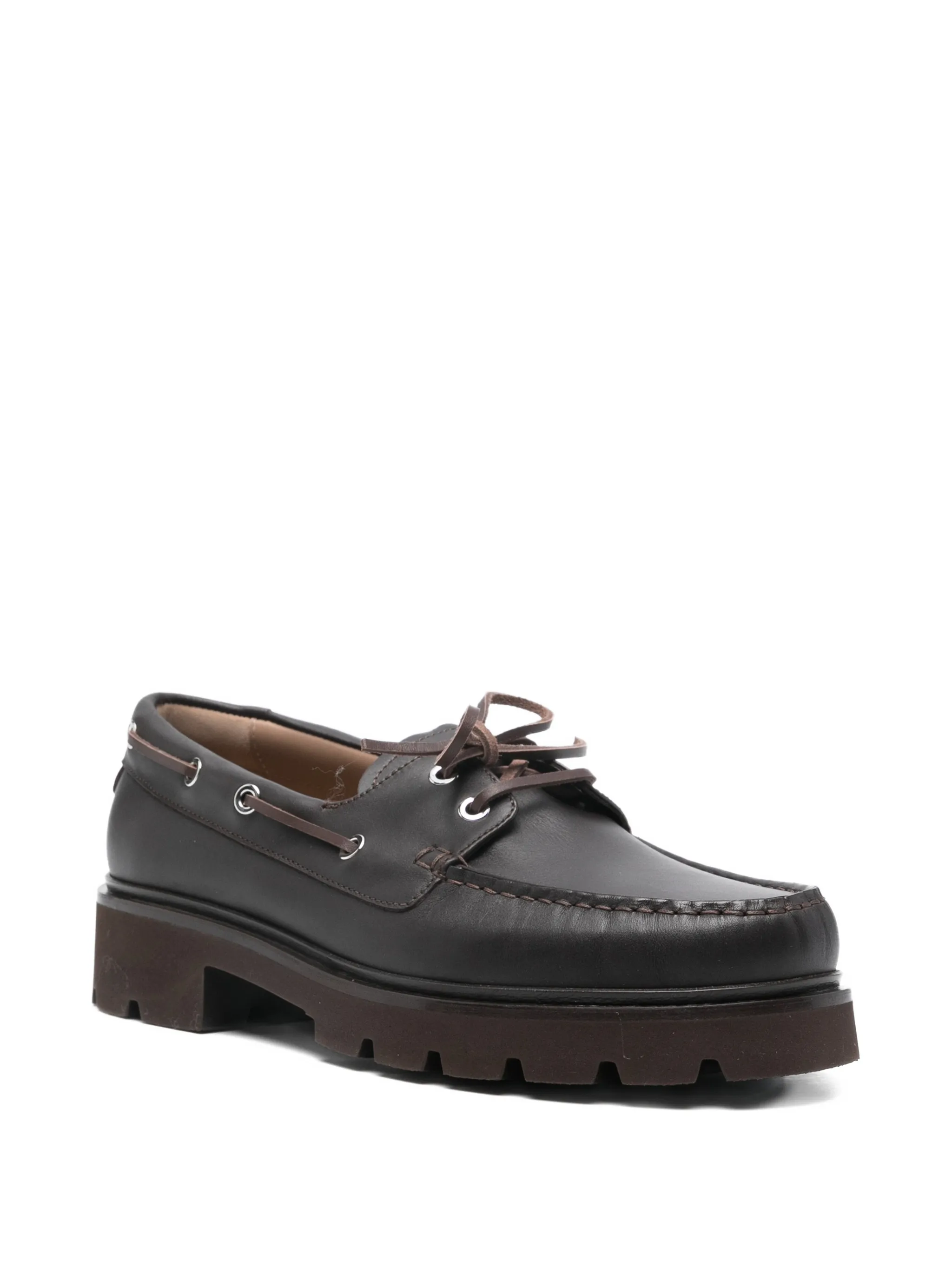 MOKA CALF LEATHER SHOES - Image 4