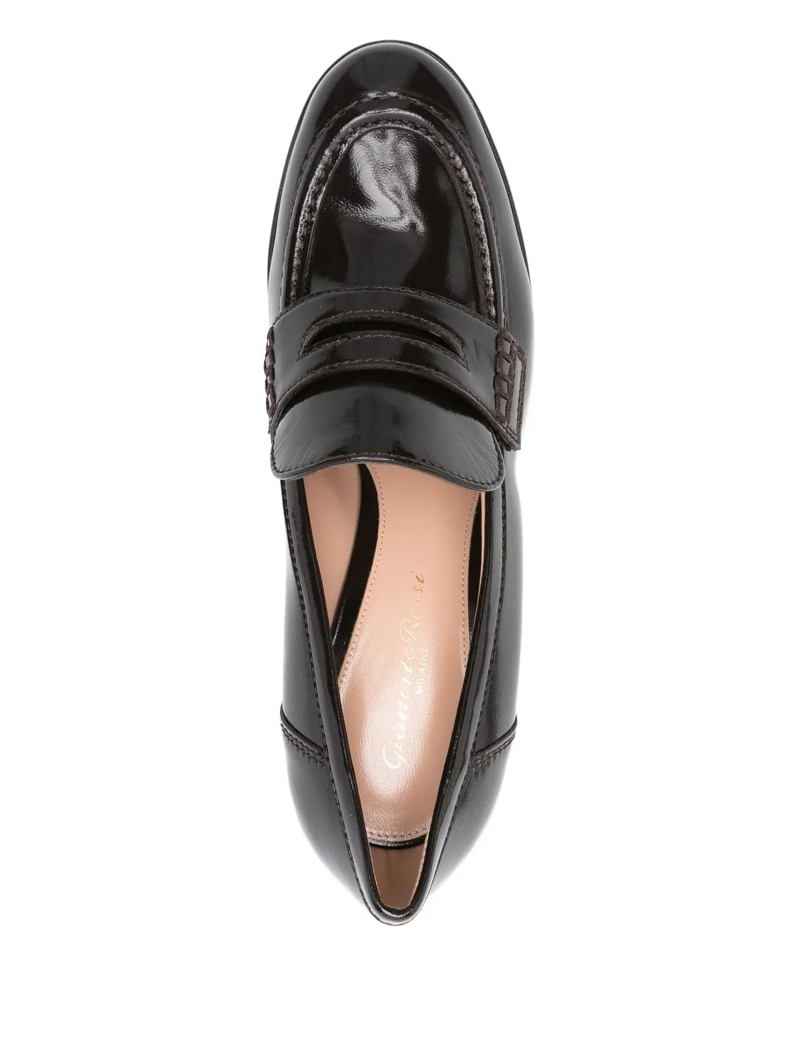 MOKA LEATHER PLATFORM SHOES - Image 4