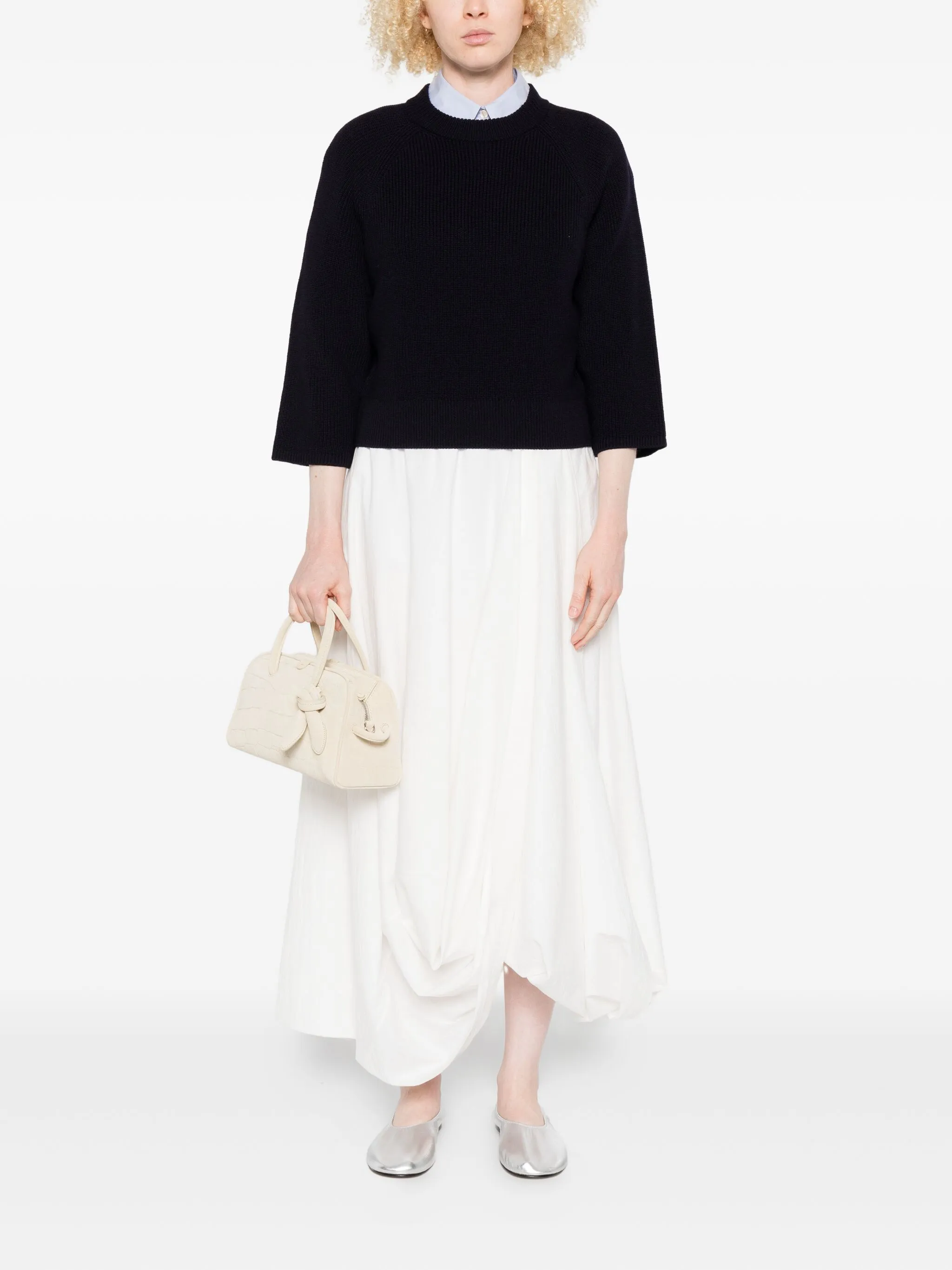NOTTE MERINOS ENGLISH RIB CREWNECK - Image 3