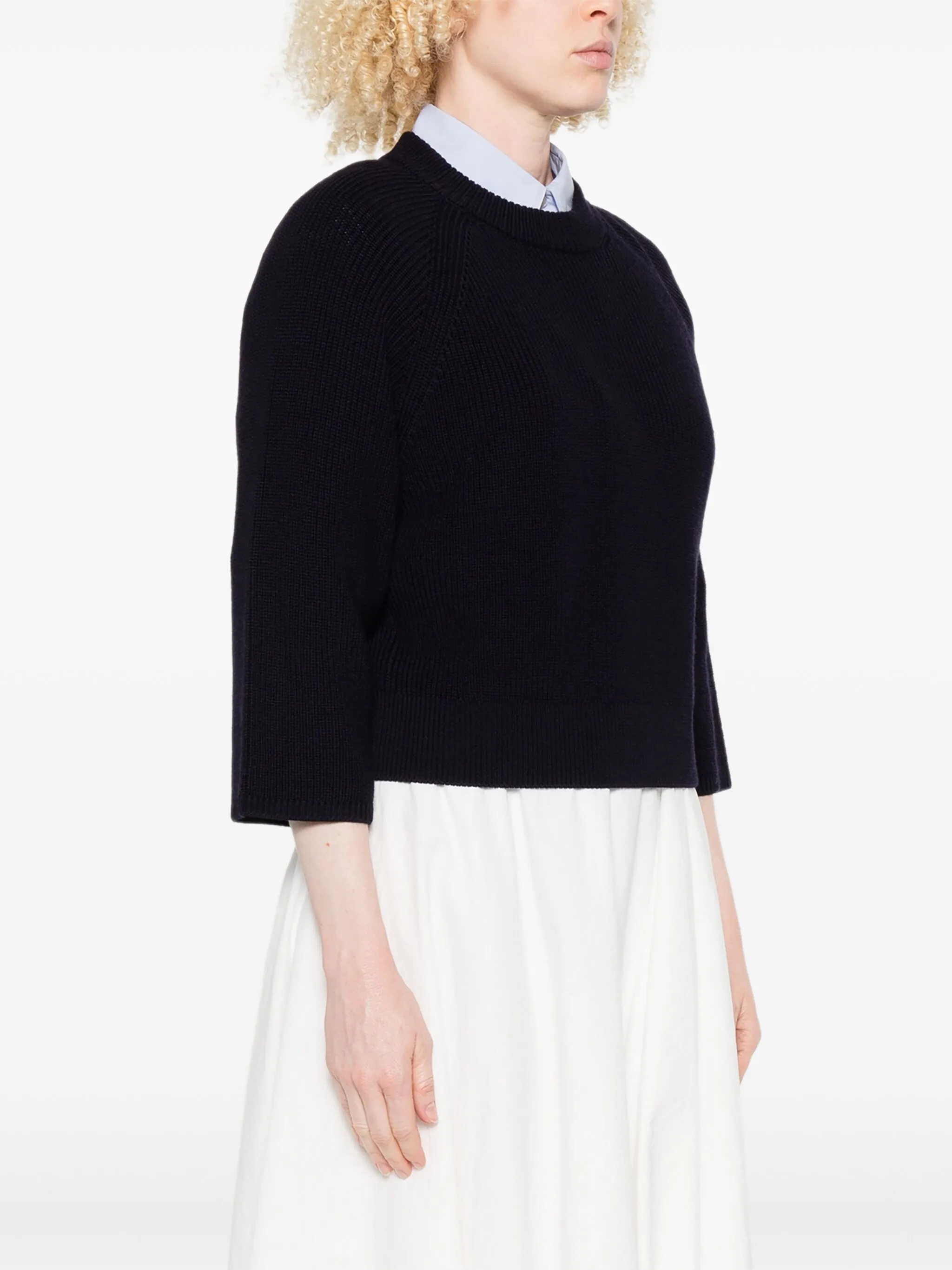 NOTTE MERINOS ENGLISH RIB CREWNECK - Image 4
