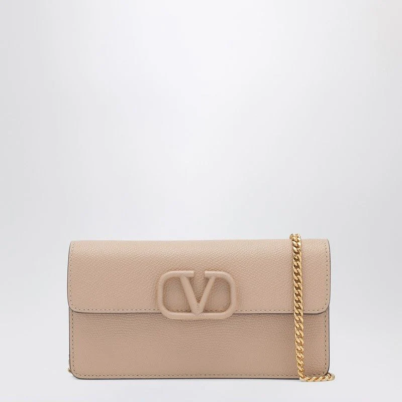 NUDE NEUTRALS LEATHER WALLET STRAP