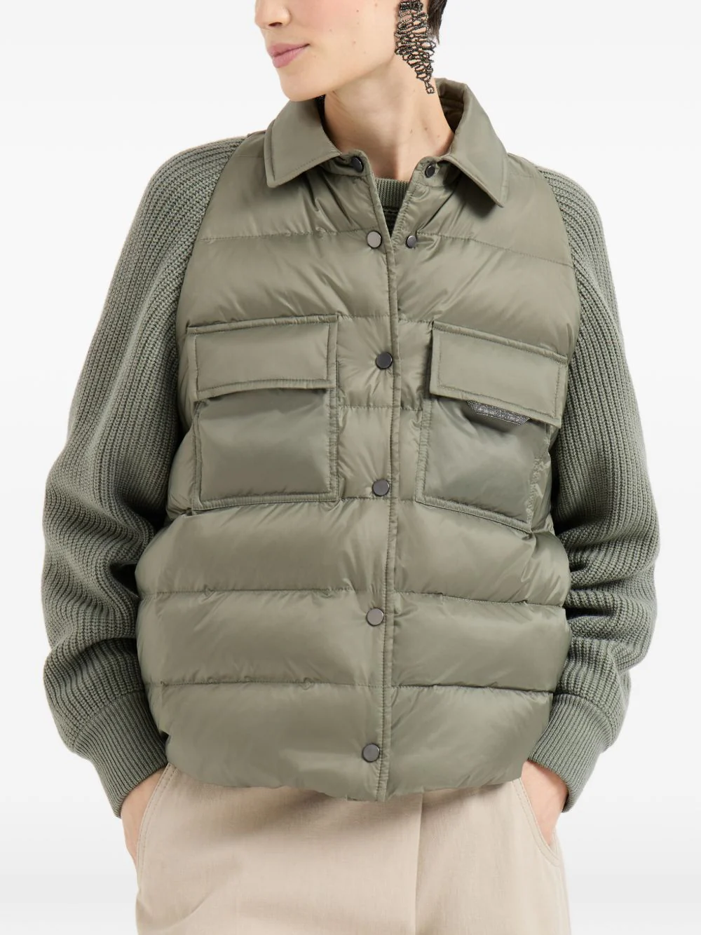 NYLON SHORT DOWN JACKET - Image 3
