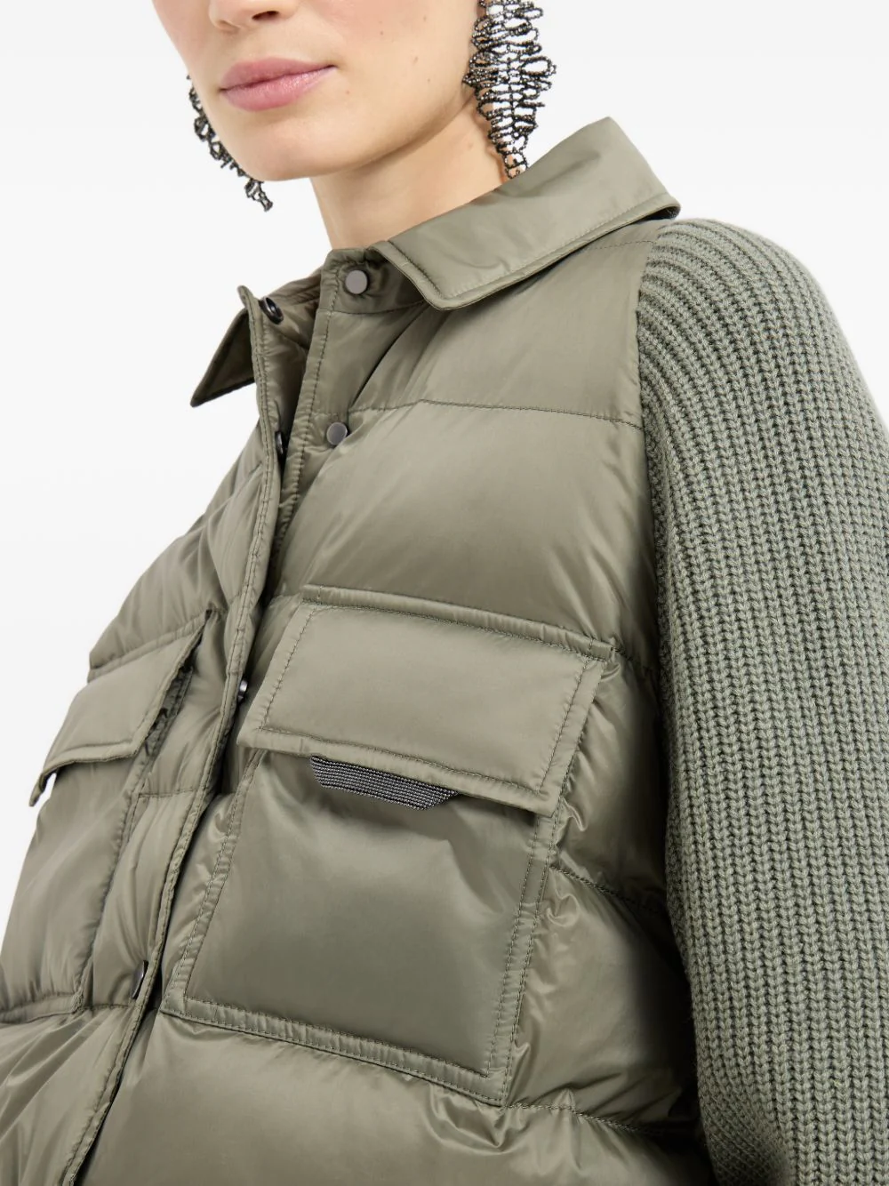 NYLON SHORT DOWN JACKET - Image 4