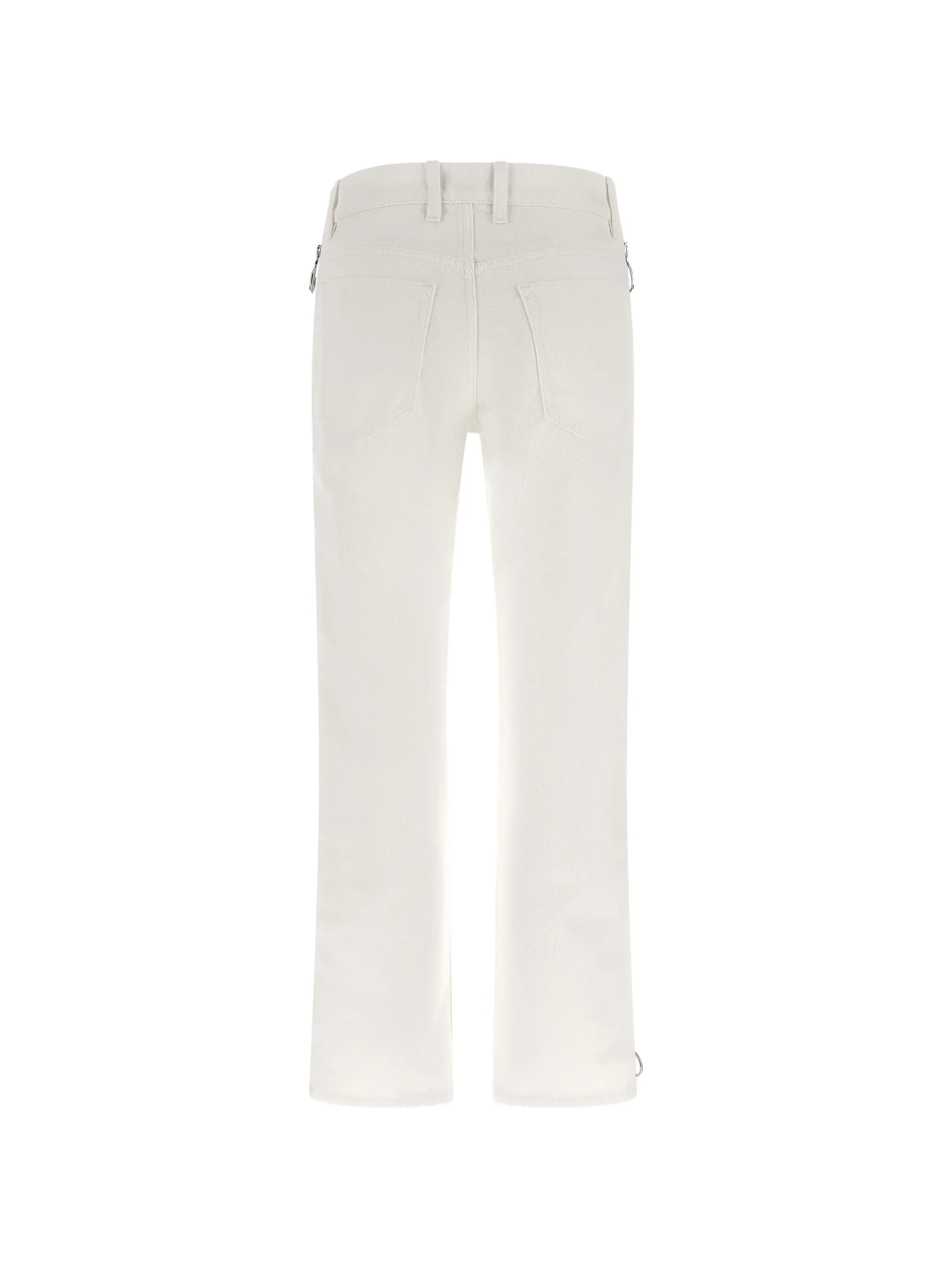 OFF WHITE DENIM COTTON PANTS - Image 5