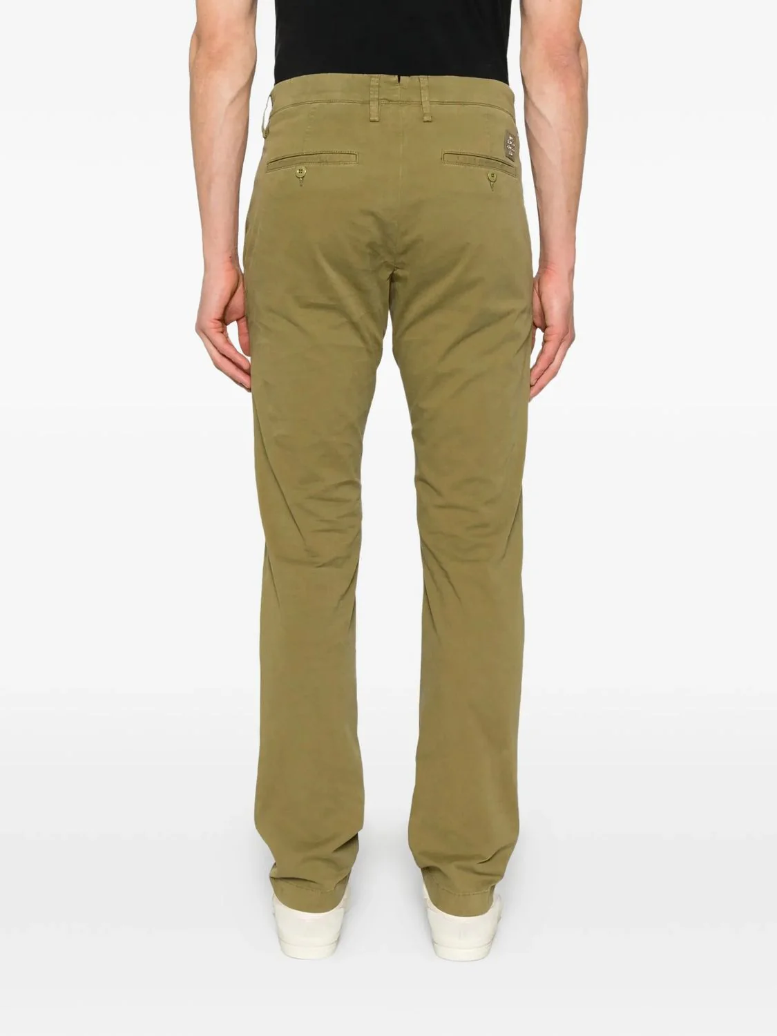 OLIVE GREEN COTTON PANTS - Image 5