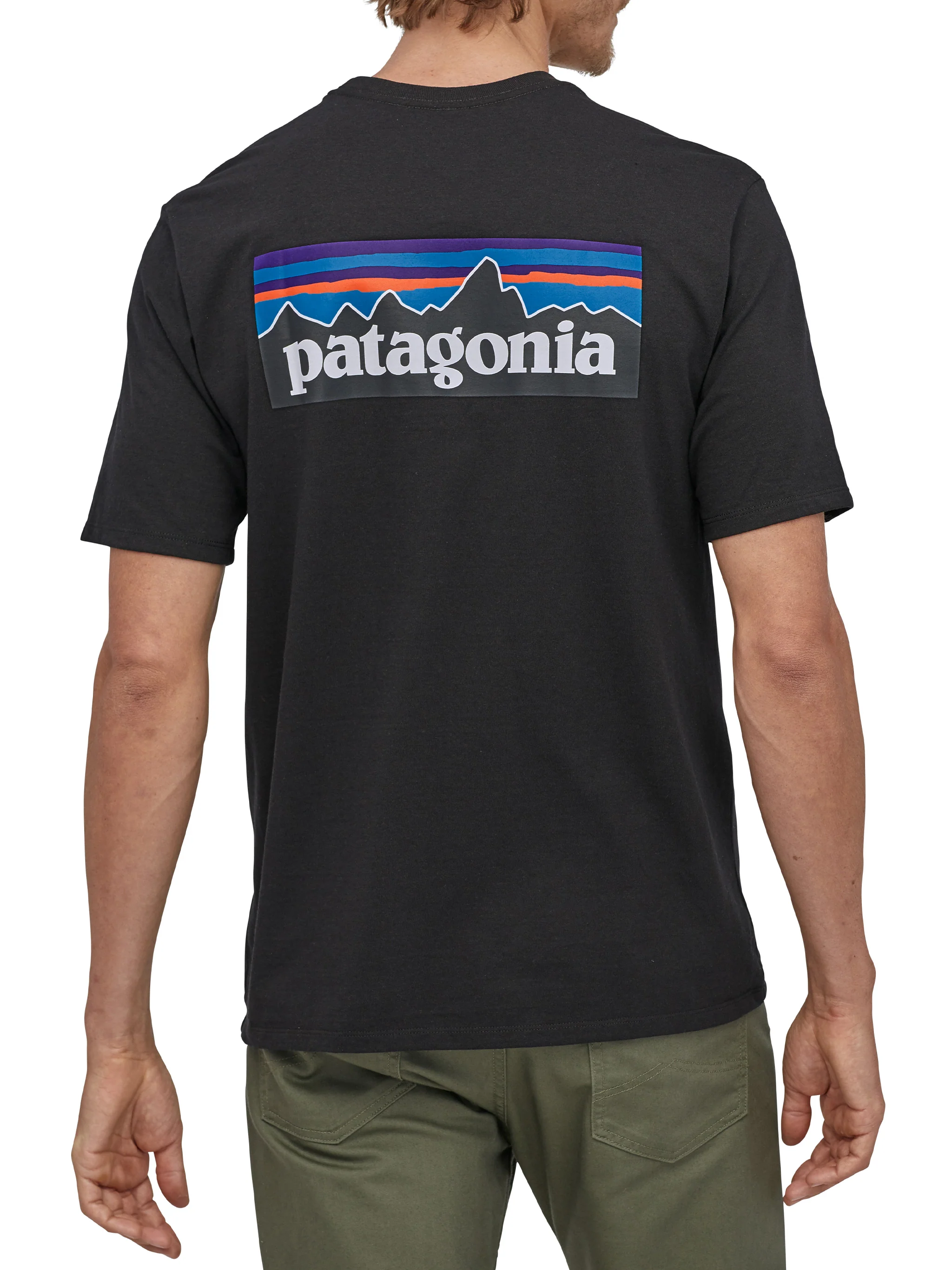 P-6 LOGO RESPONSIBILI BLACK COTTON POLYESTER T-SHIRT - Image 5