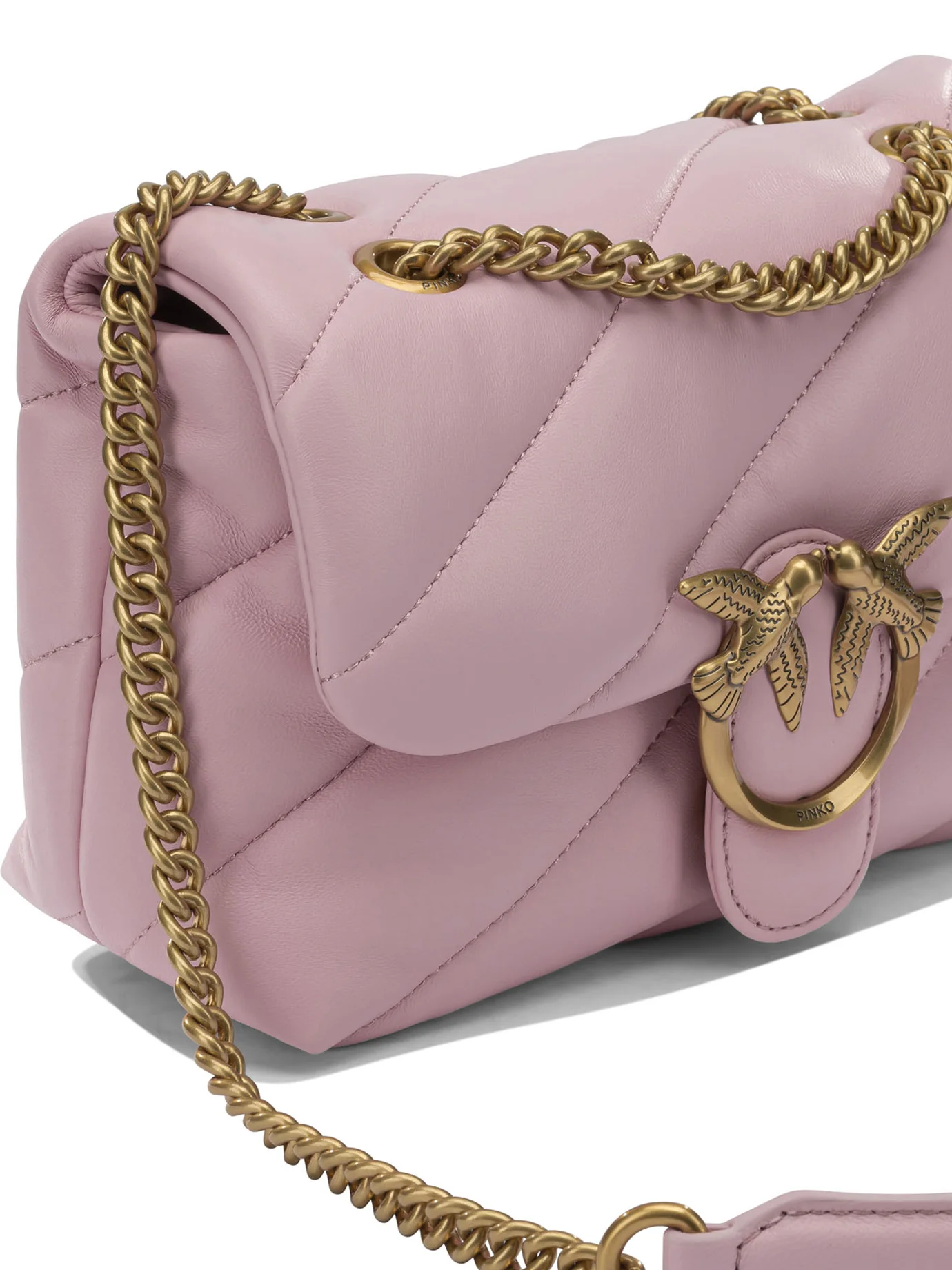 PINK LEATHER CROSSBODY BAG - Image 4
