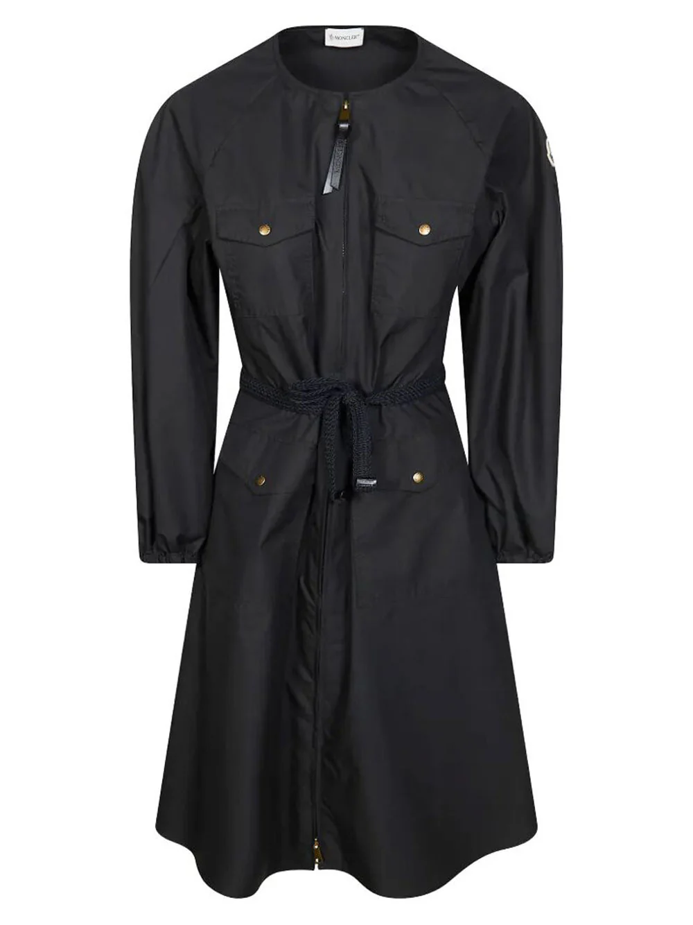 PLEATED POPLIN DRESS