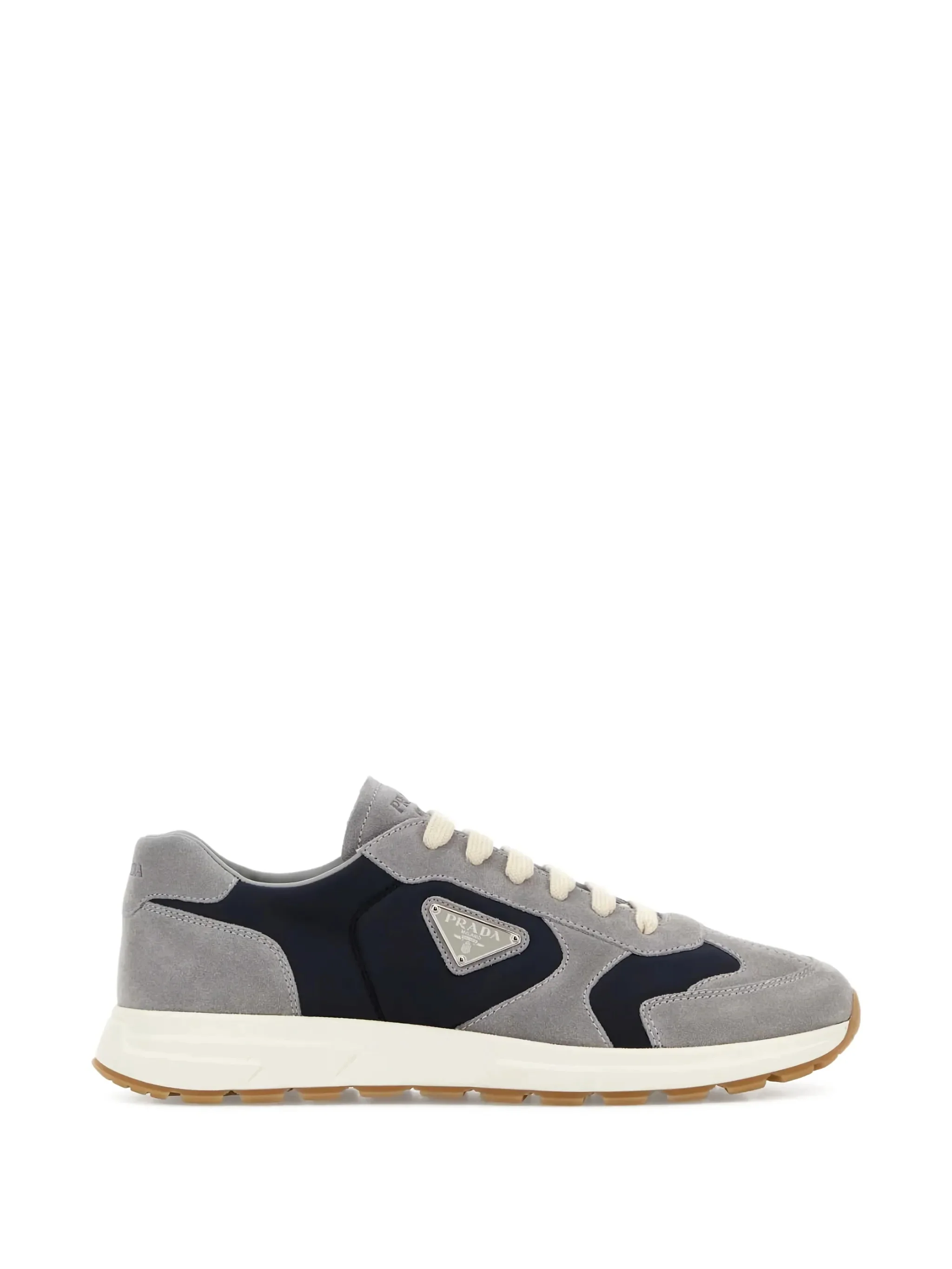 PRAX GREY FABRIC RUBBER SNEAKERS