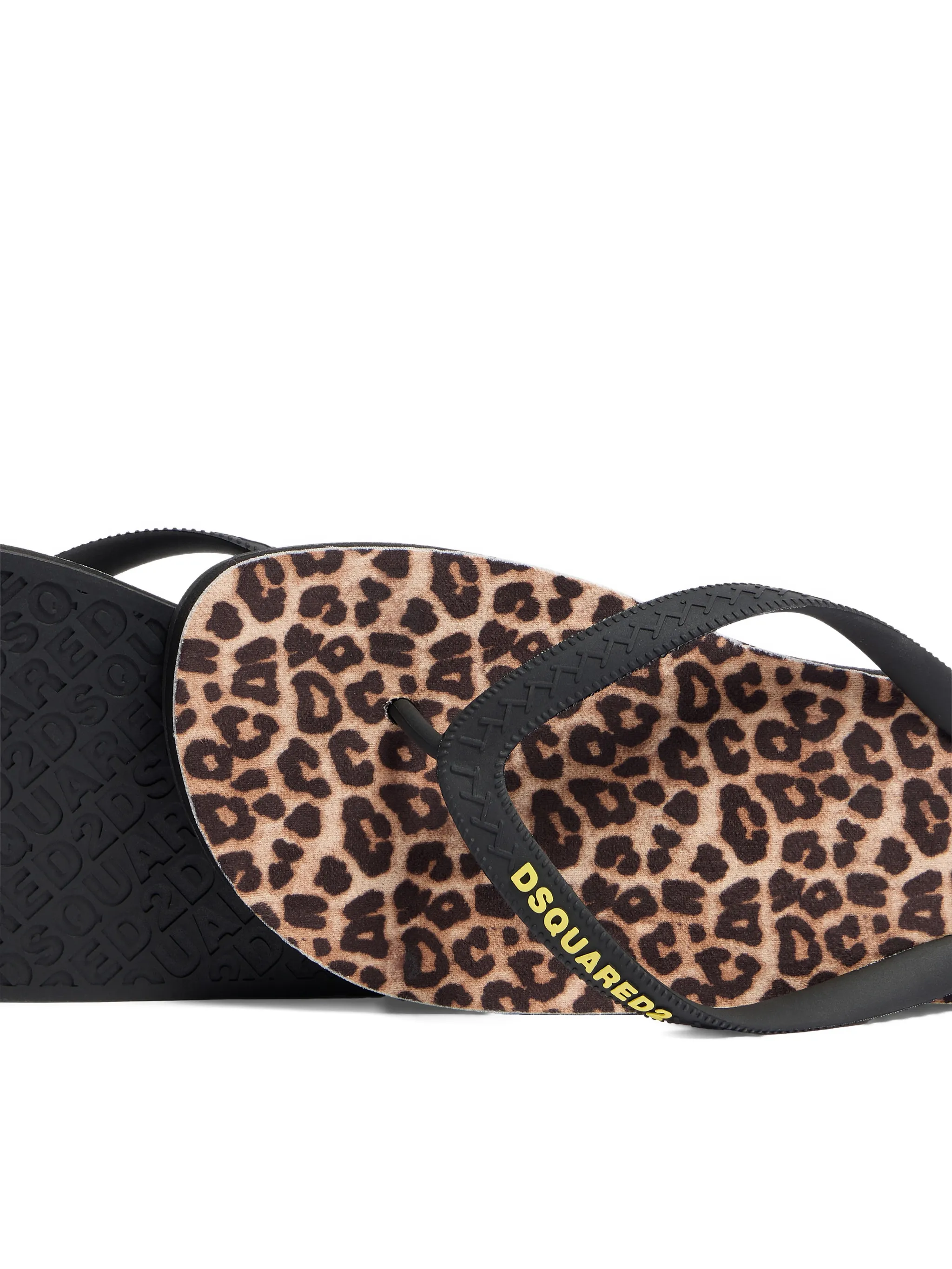PRINT MACULATO BLACK FLIP FLOPS - Image 3