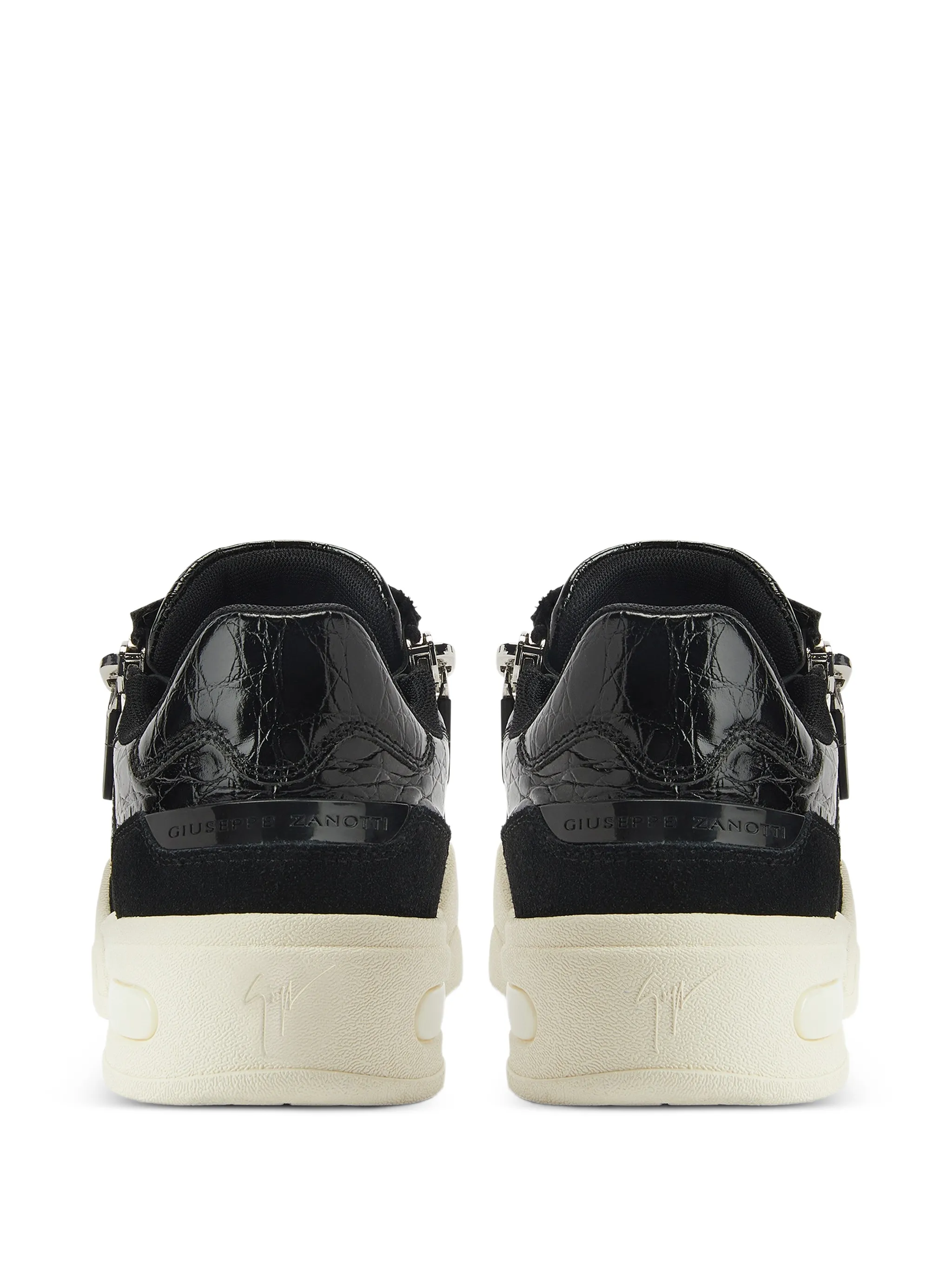 PRINTED COW SUEDE SNEAKER GHOST - Image 3
