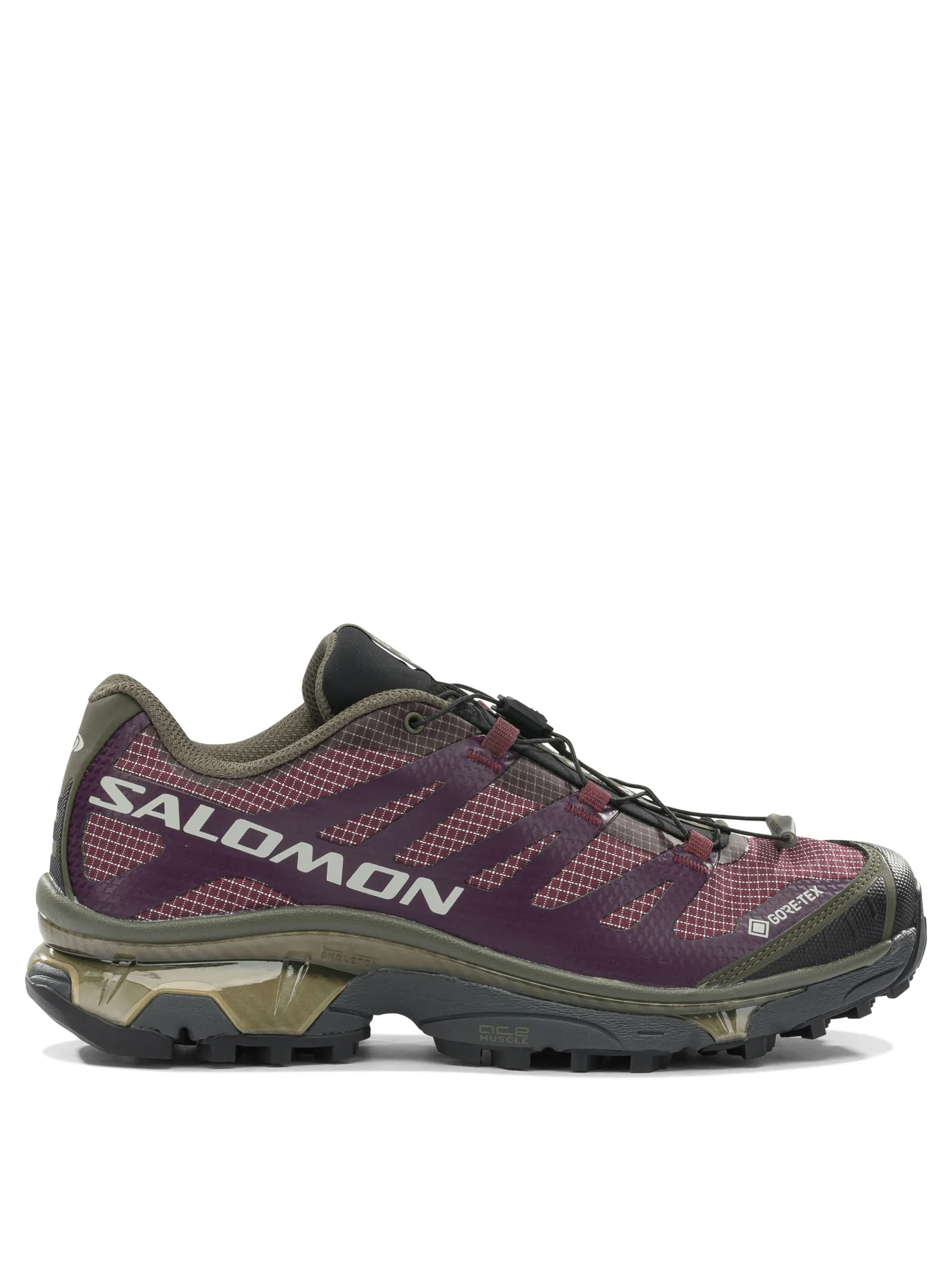 PURPLE FABRIC RUBBER SNEAKERS