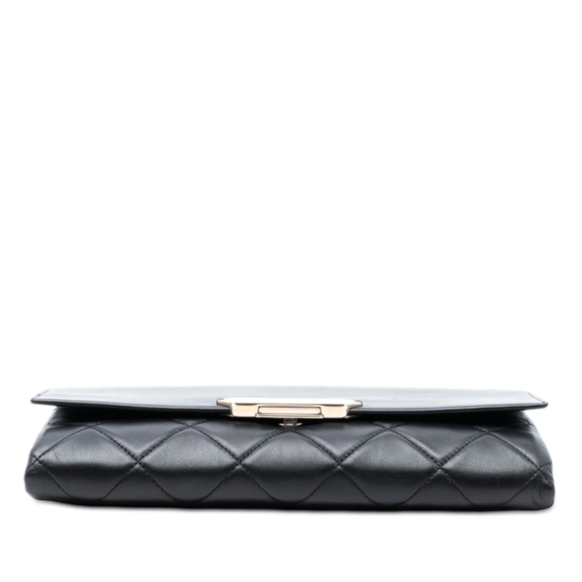 Quilted Lambskin Retro Label Shoulder Bag - Image 3