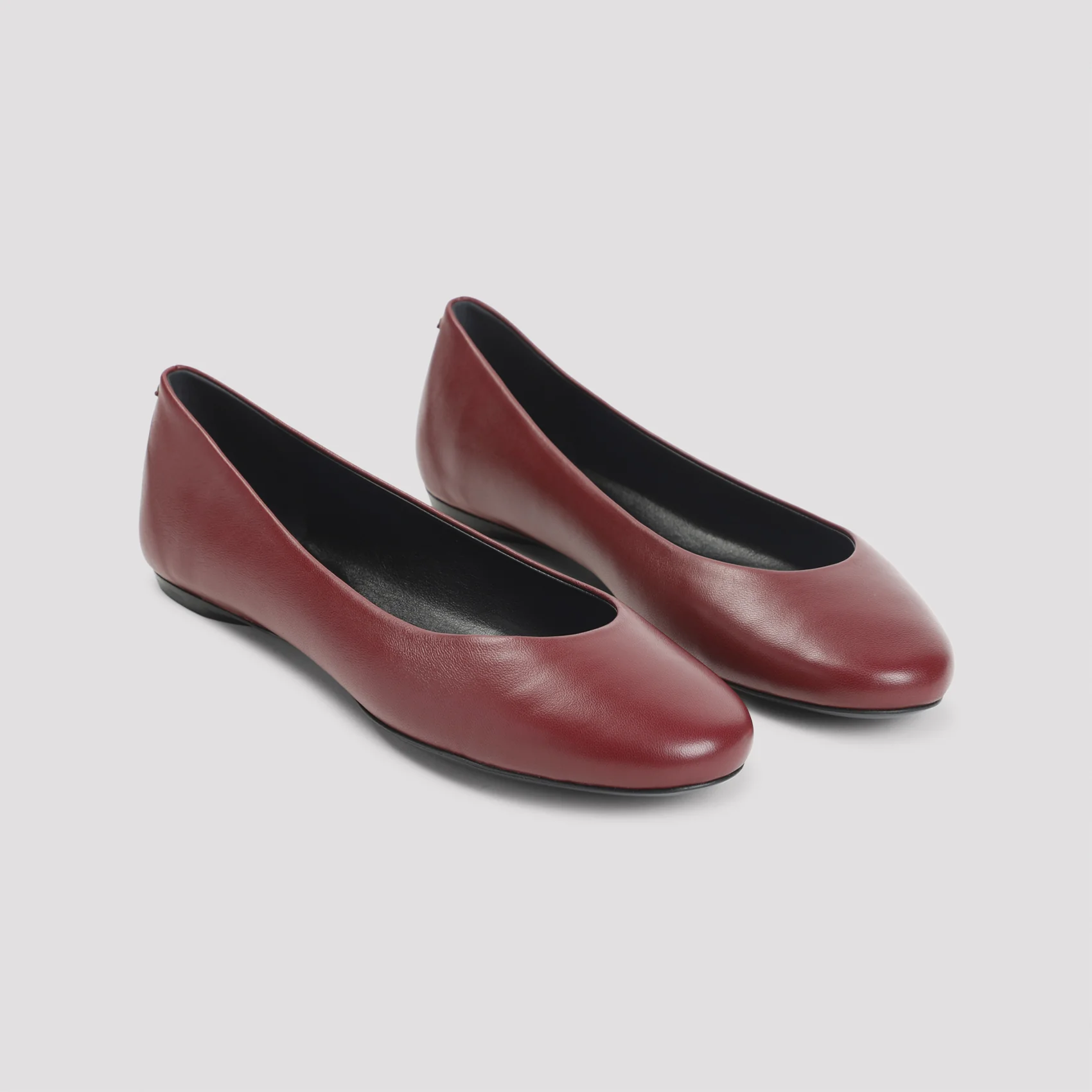 RED LAMBSKIN BALLERINAS - Image 5