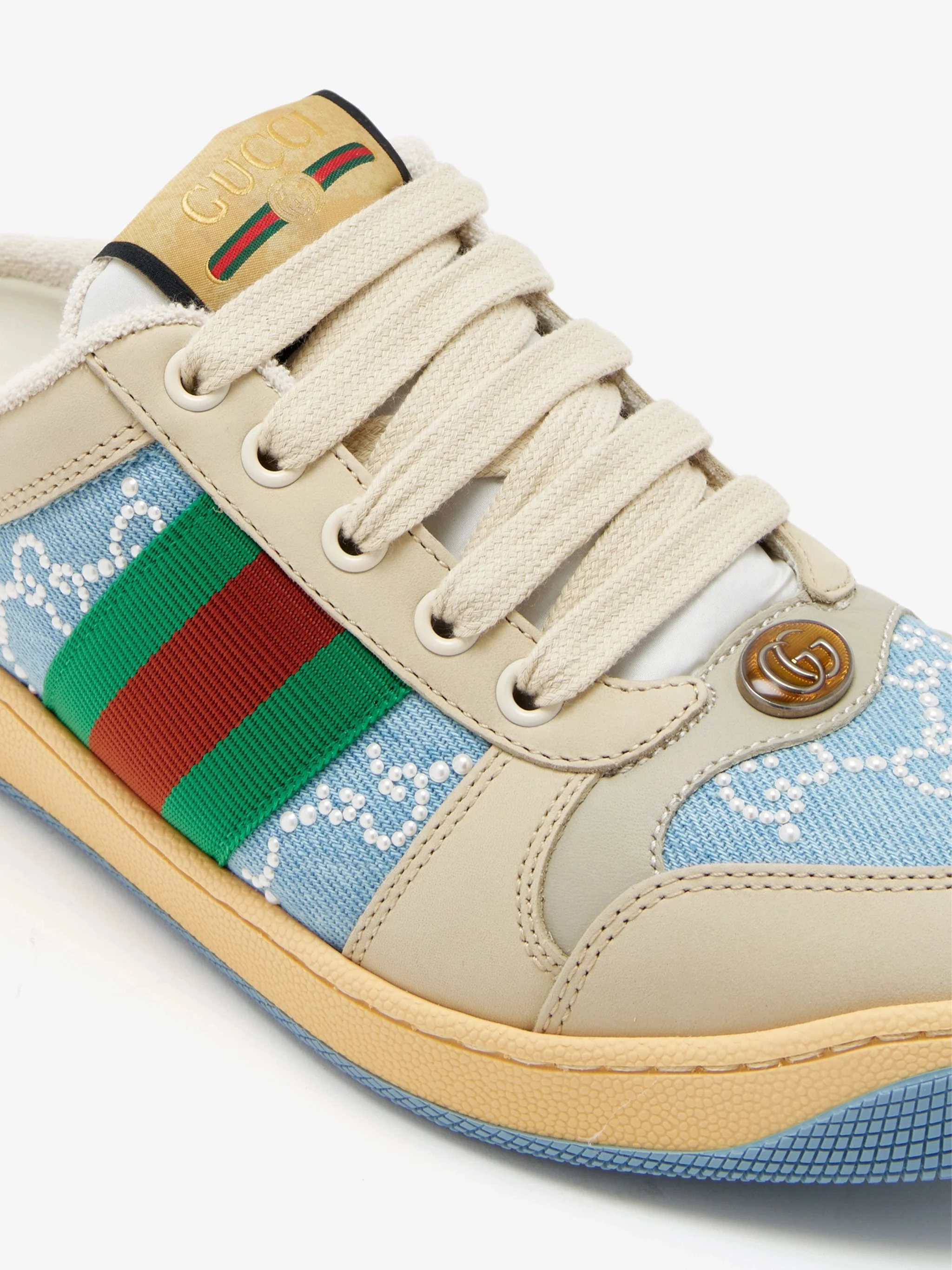 SCREENER WHITE CANVAS SNEAKERS - Image 2