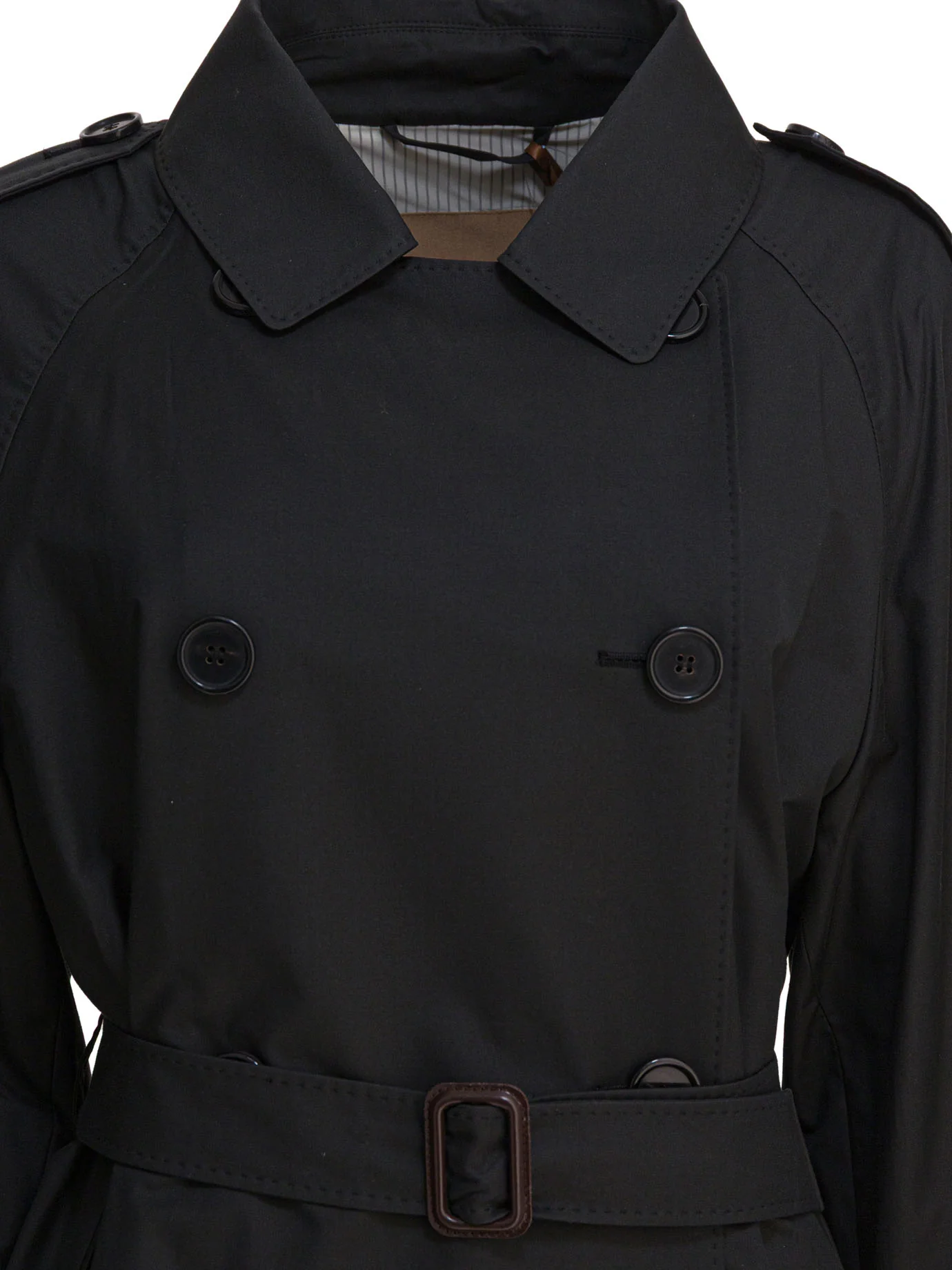 Short cotton trench coat - Image 3