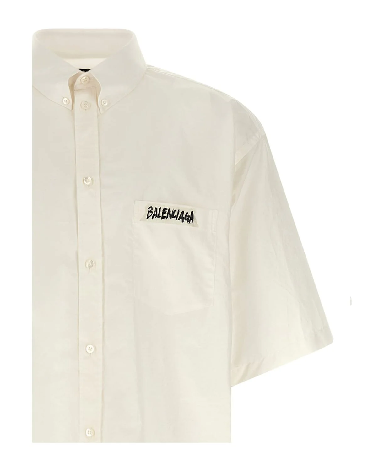 SHORT-SLEEVE BUTTON-DOWN SHIRT WITH CHEST POCKET - Image 3