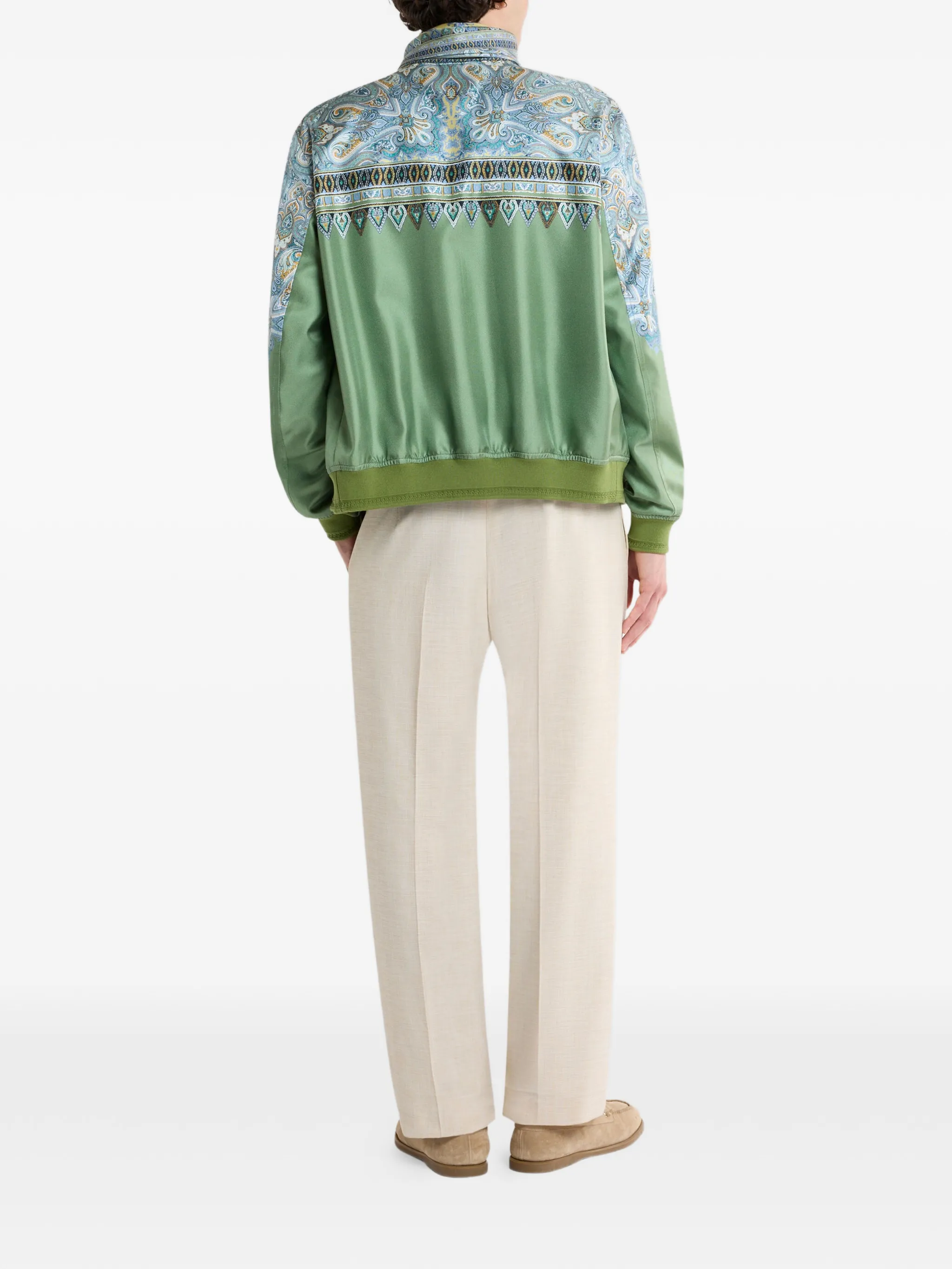 SILK COTTON POLYAMIDE BOMBER - Image 3