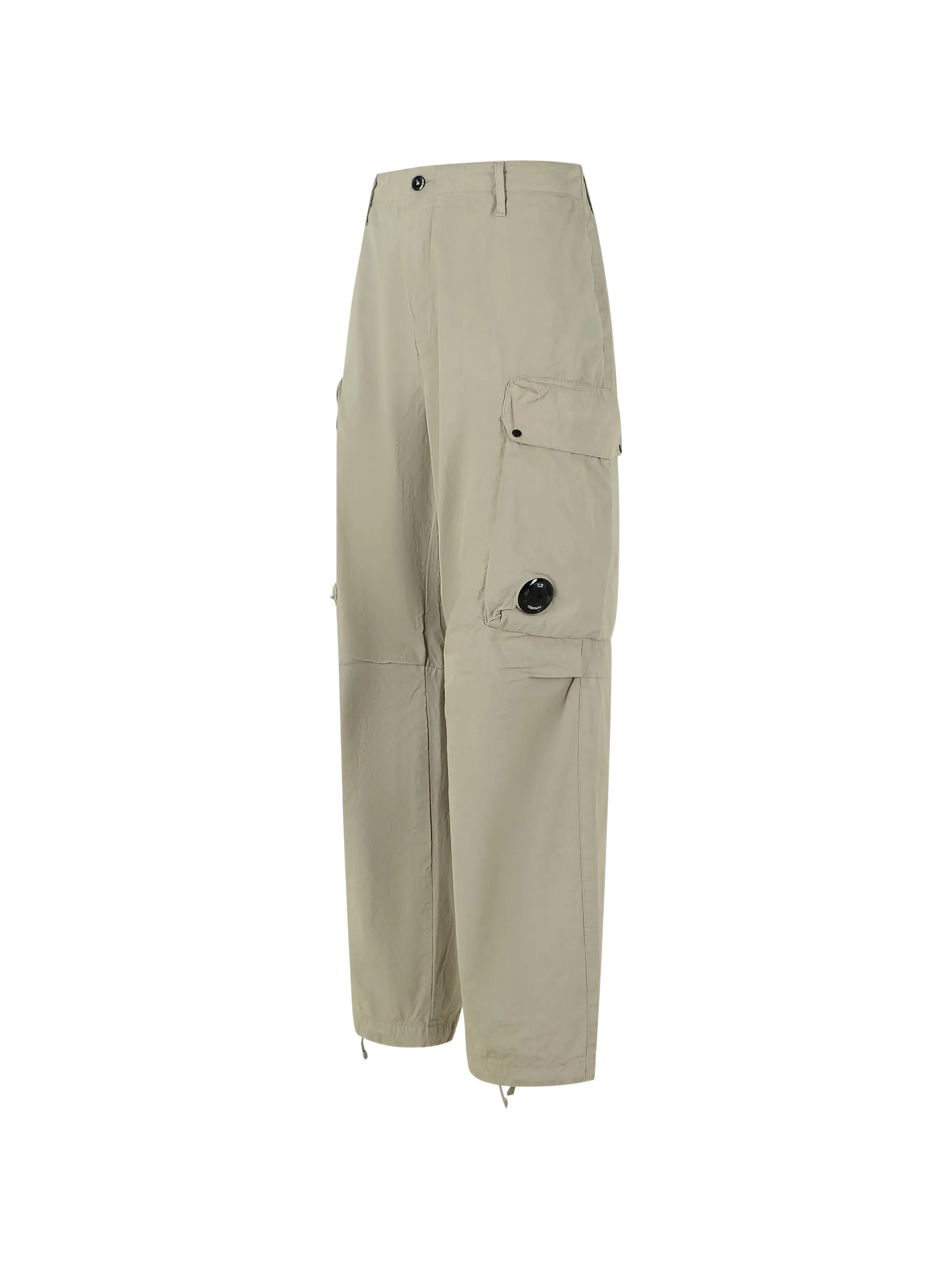 SILVER BLUE COTTON CARGO PANTS - Image 2