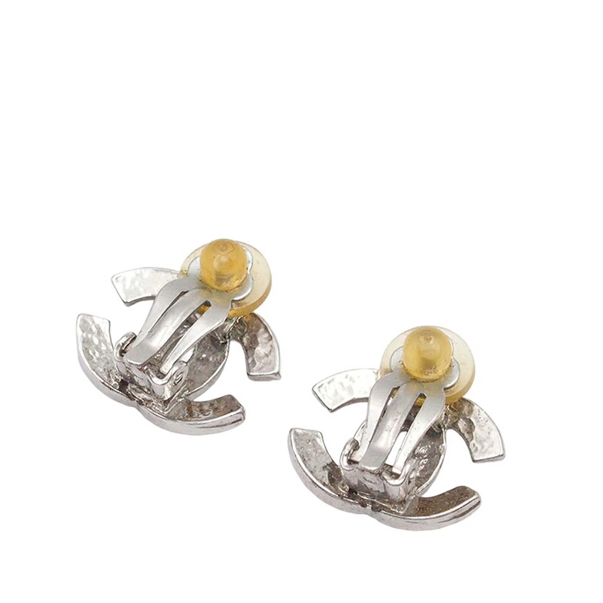 Silver Plated CC Clip on Earrings - Image 2