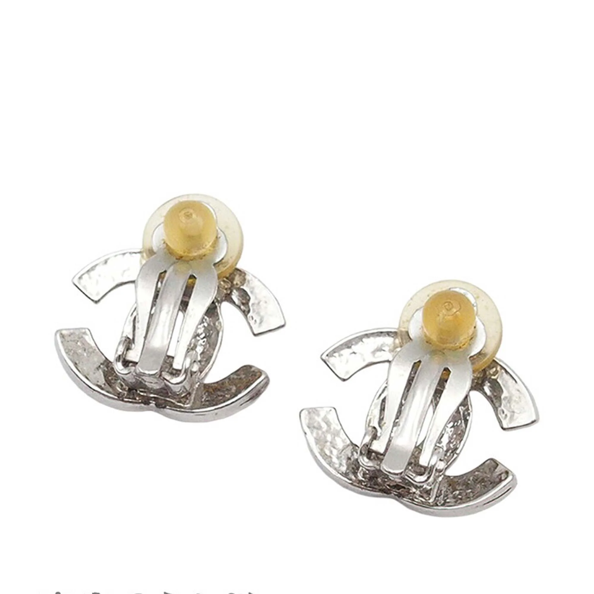 Silver Plated CC Clip on Earrings - Image 3
