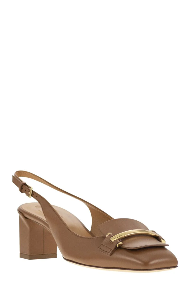 SLINGBACK LEATHER DéCOLLETé - Image 2