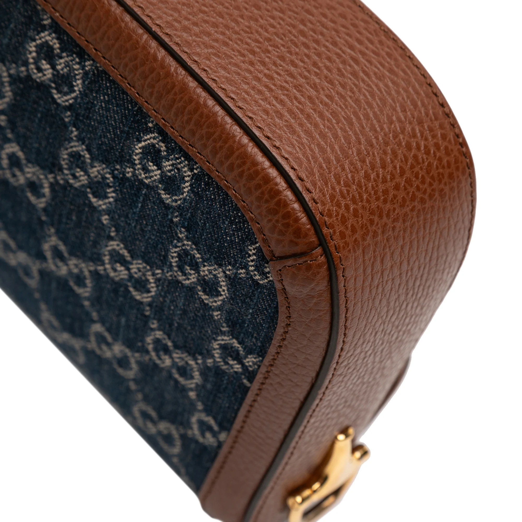 Small GG Denim Web Horsebit 1955 Crossbody - Image 7