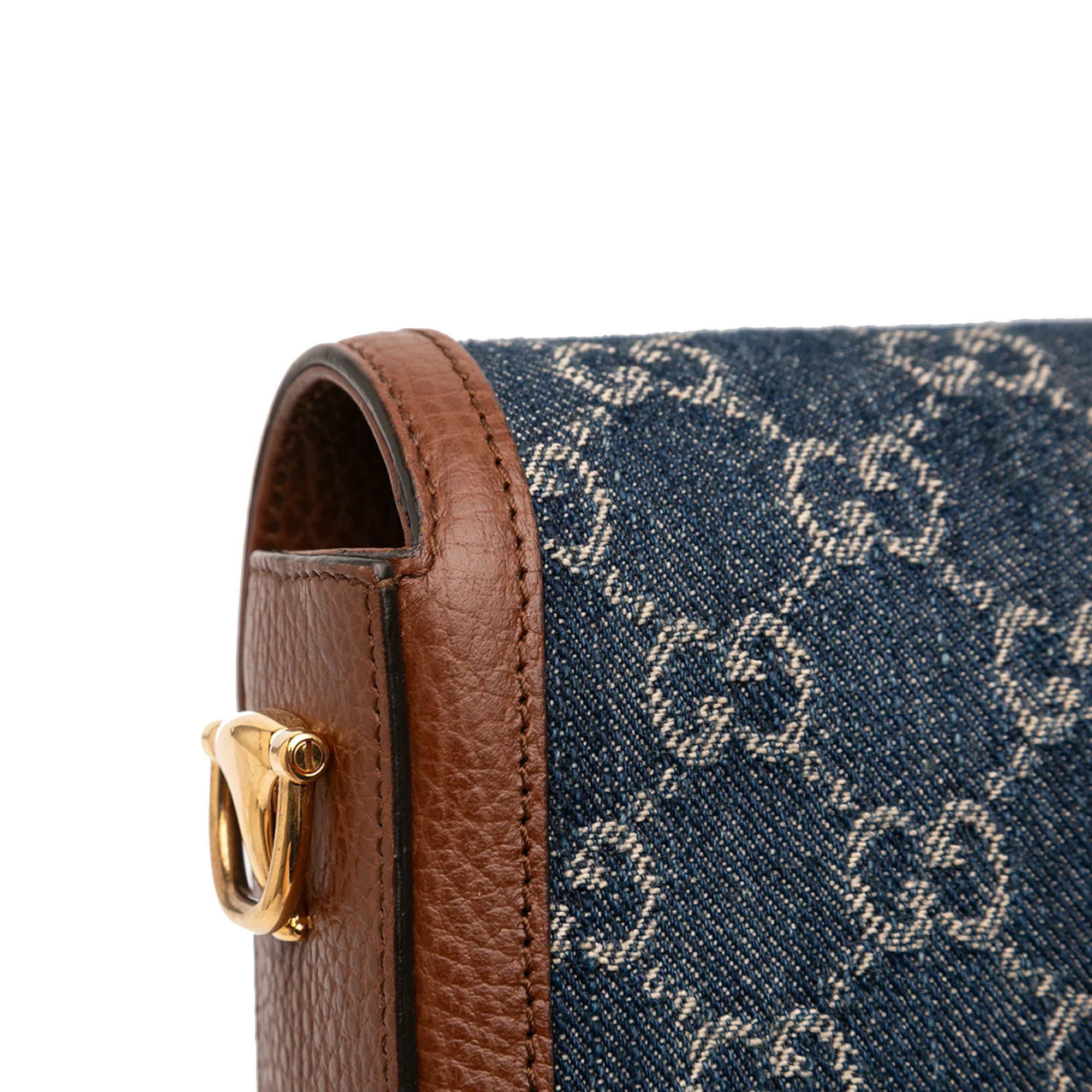 Small GG Denim Web Horsebit 1955 Crossbody - Image 8