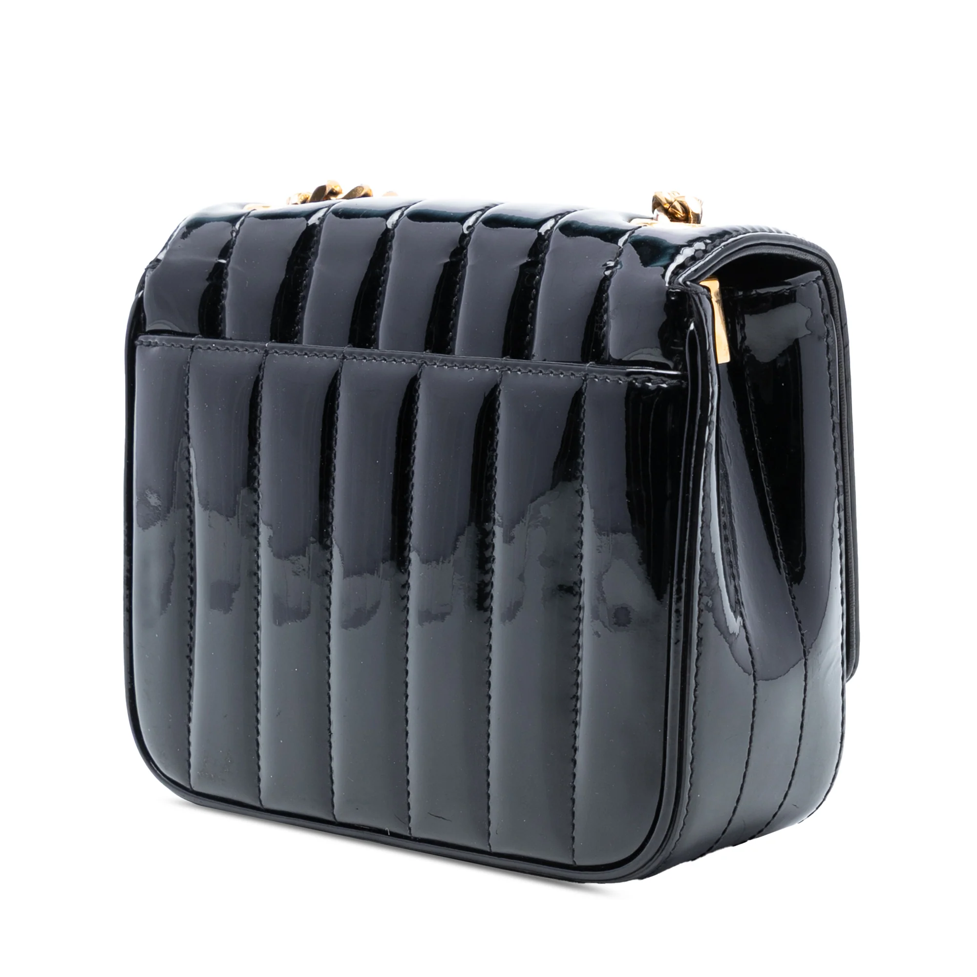 Small Patent Monogram Vicky Chain Bag - Image 2