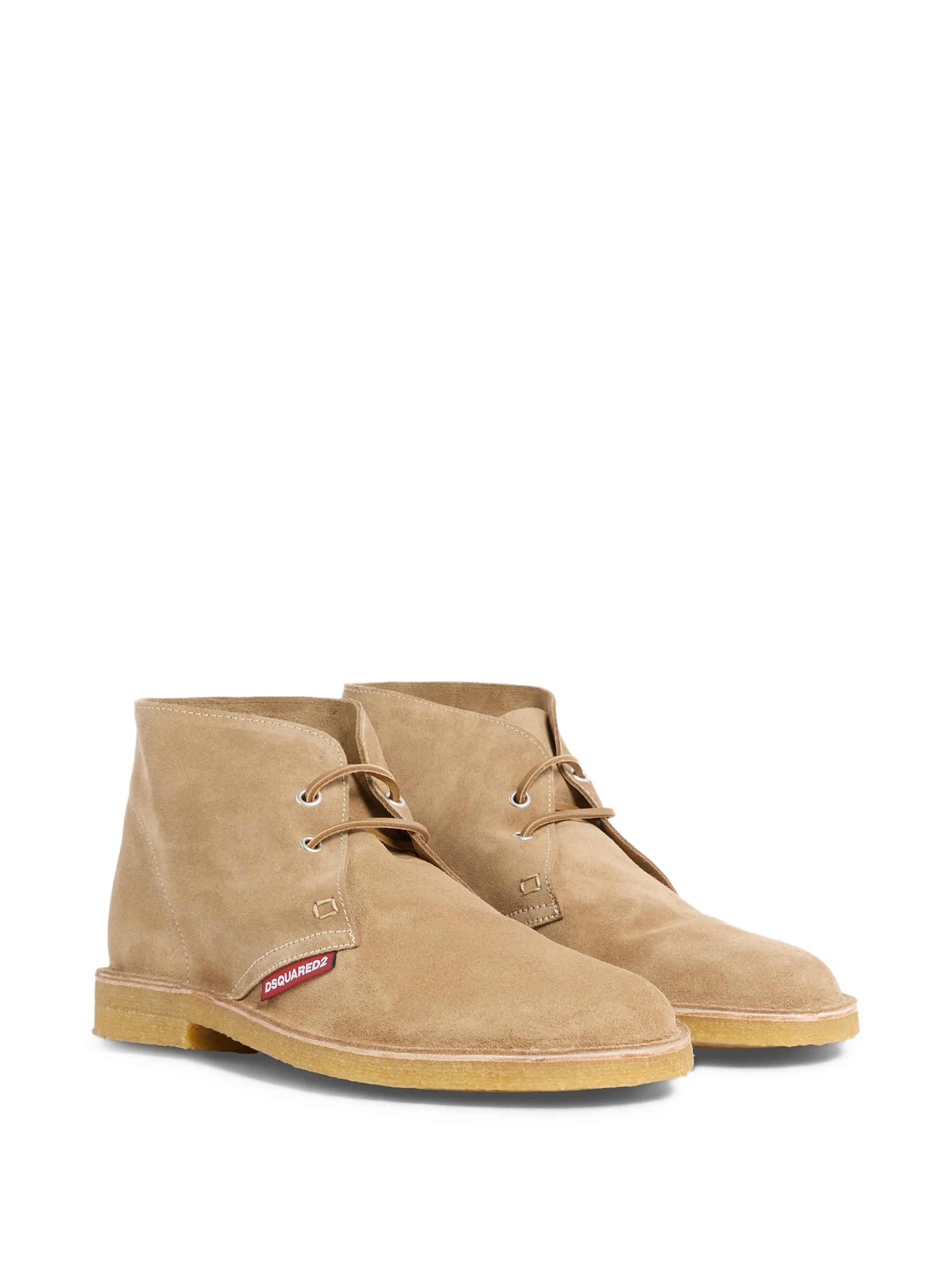 TABACCO CALF LEATHER LACE-UP BOOTS - Image 3