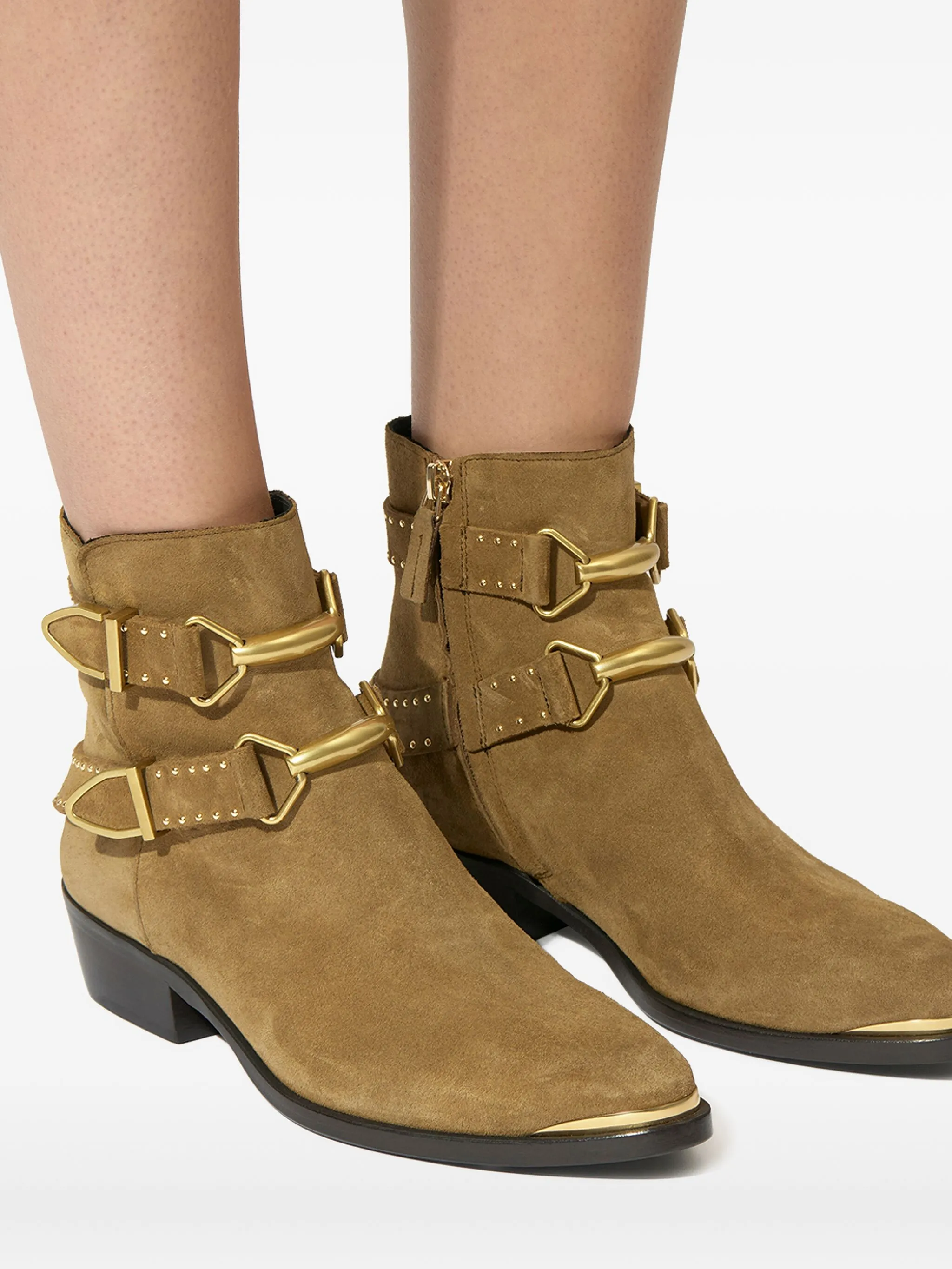 TAUPE COW CALF LEATHER ZALYA - Image 3
