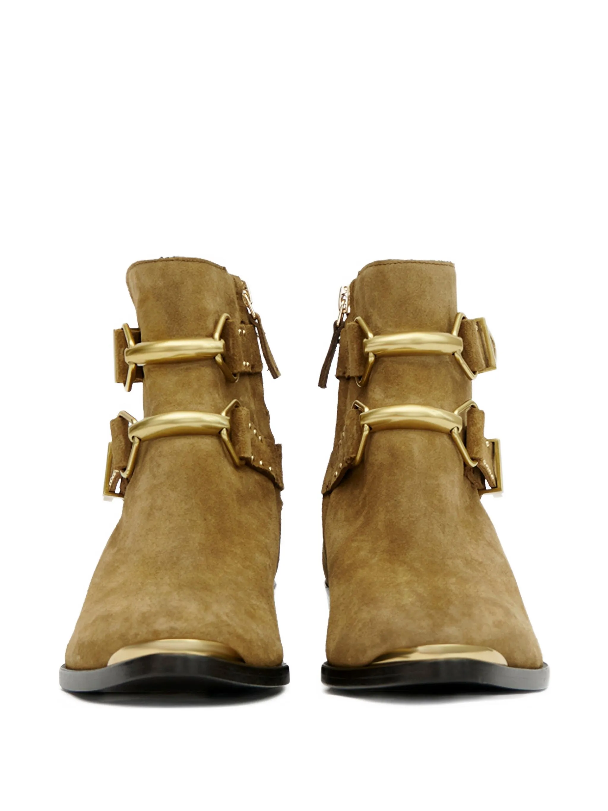 TAUPE COW CALF LEATHER ZALYA - Image 4