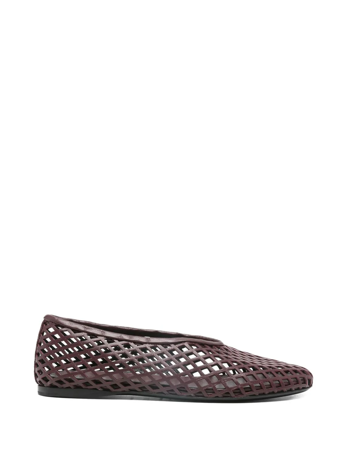 TEE PERFORATED BALLERINA FLATS IN N