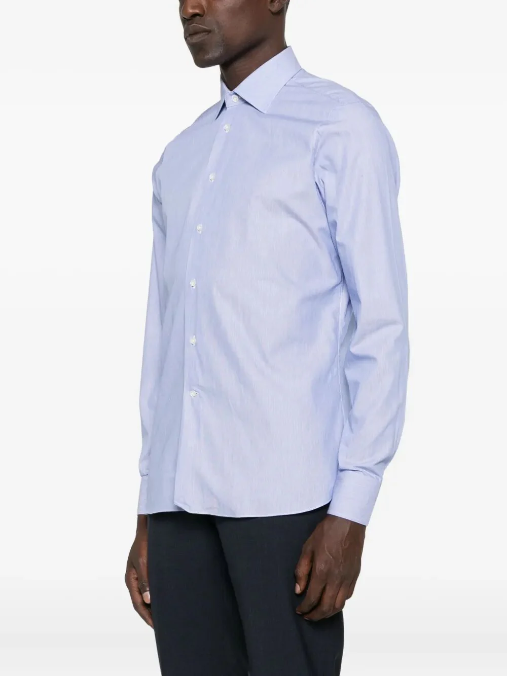 THIN STRIPED COTTON SHIRT - Image 2