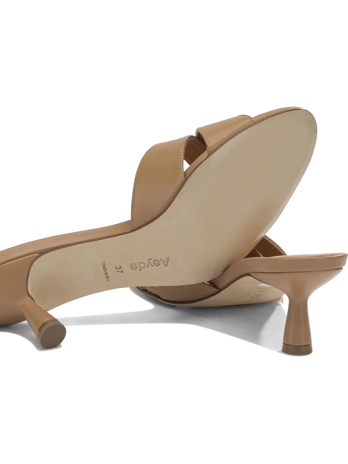 VERO 5 MM BROWN NAPPA LEATHER SANDALS - Image 5