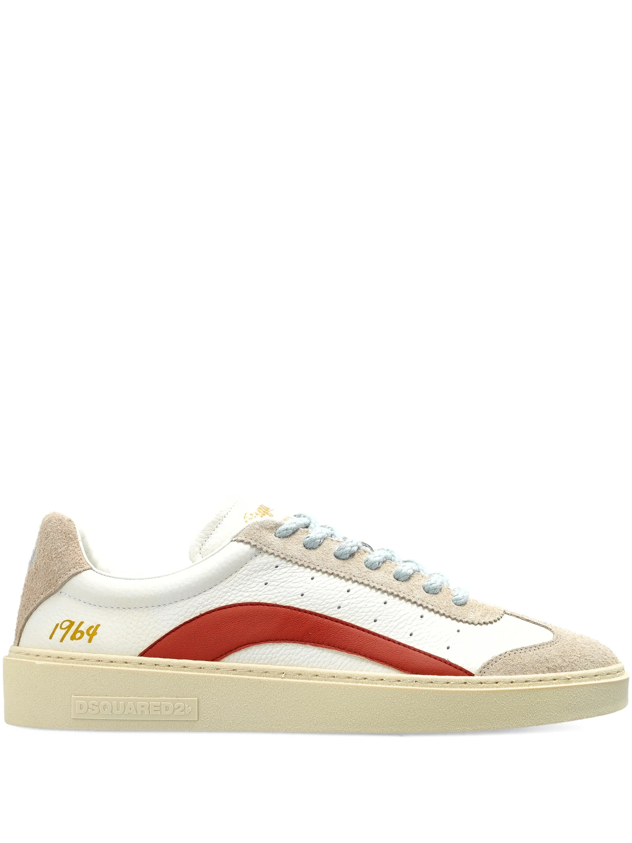 WHITE CALF GOAT RIDER SNEAKERS