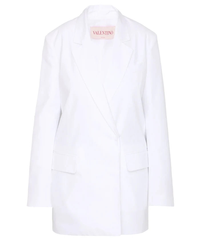 WHITE COTTON BLAZER