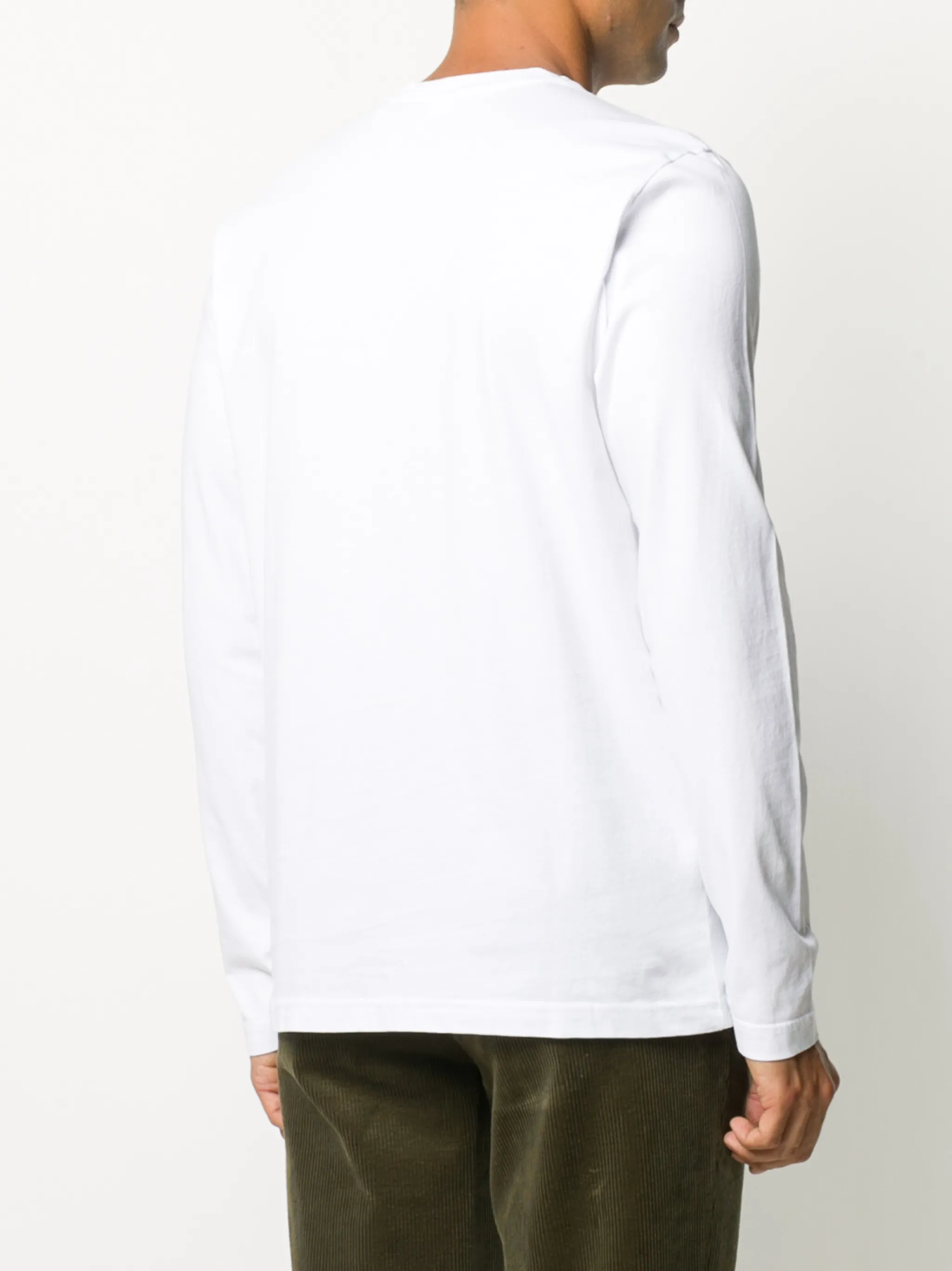 WHITE COTTON SILENZIO T-SHIRT - Image 3