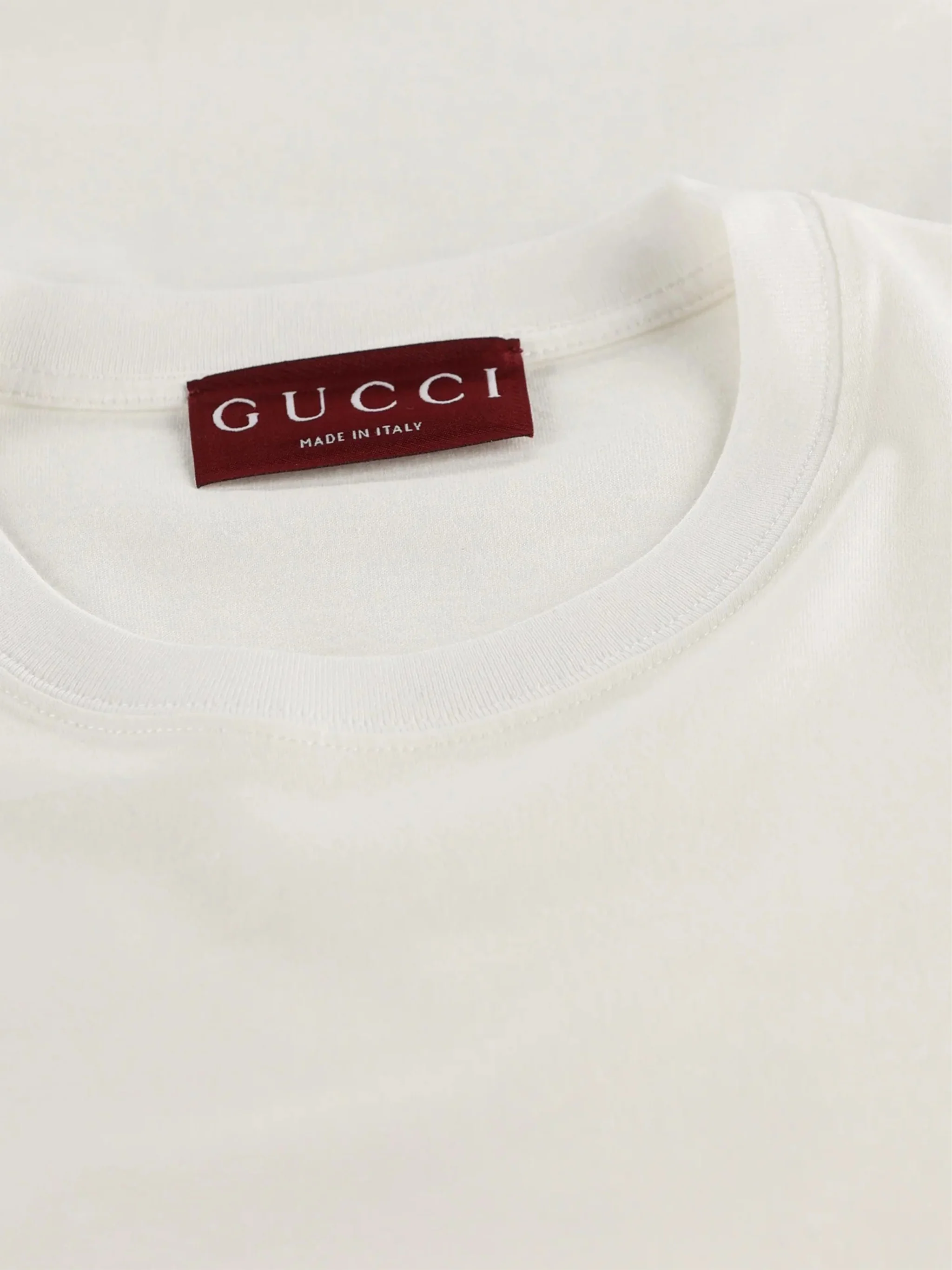 WHITE COTTON T-SHIRT - Image 3