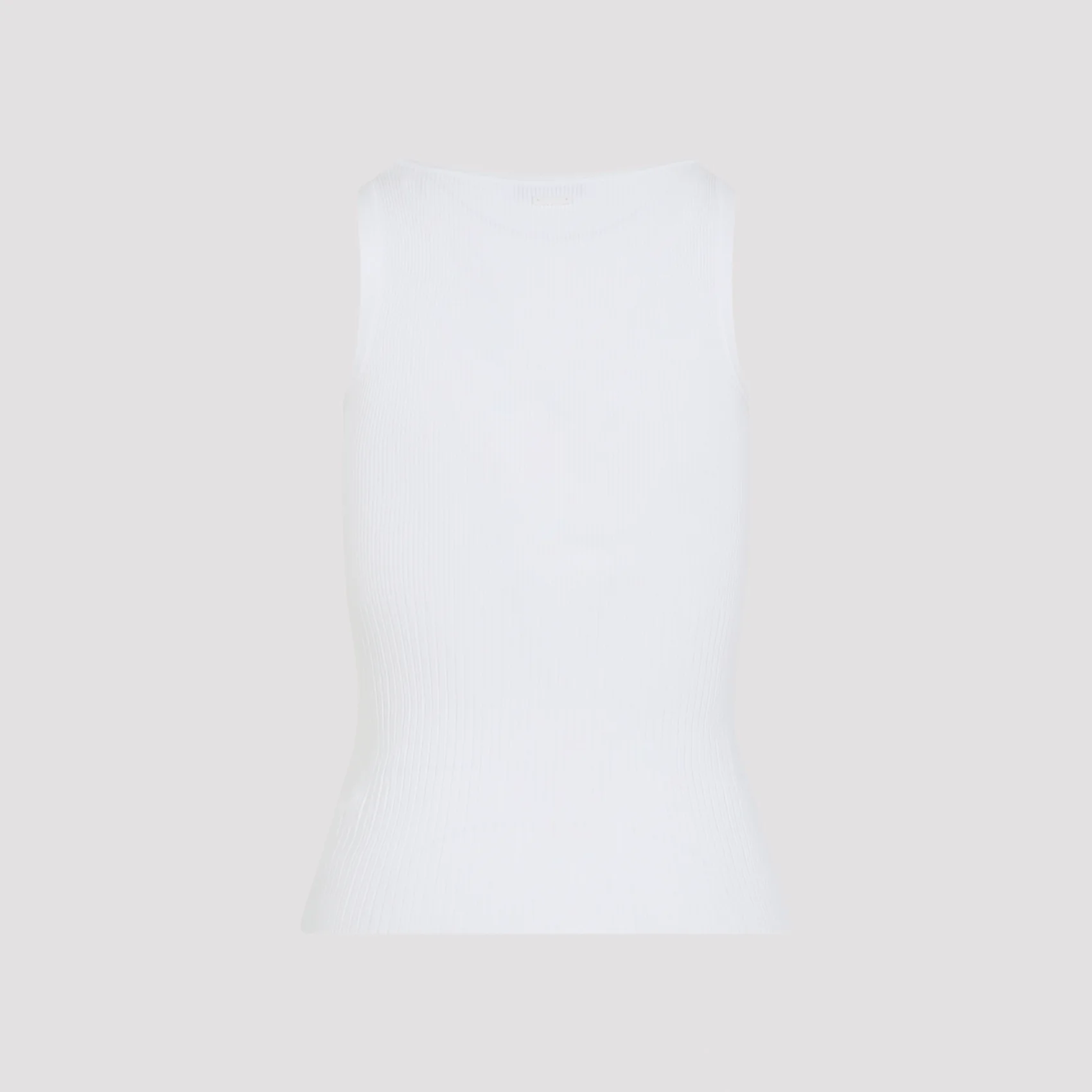 WHITE GHIRO KNIT TANK TOP - Image 3
