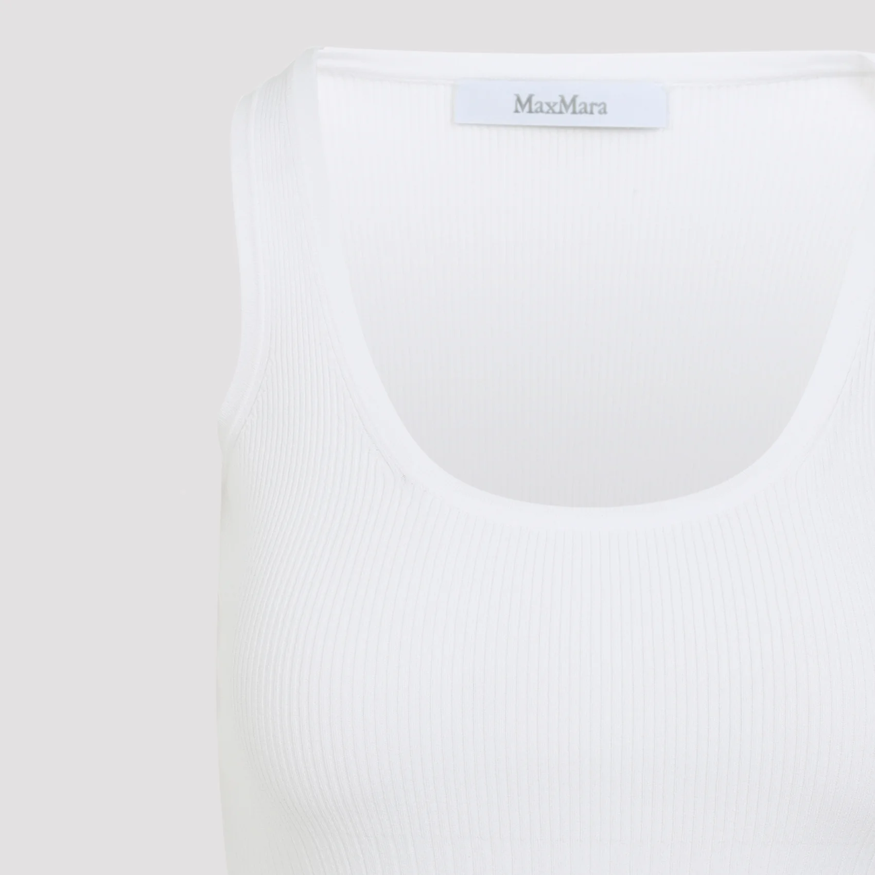WHITE GHIRO KNIT TANK TOP - Image 4