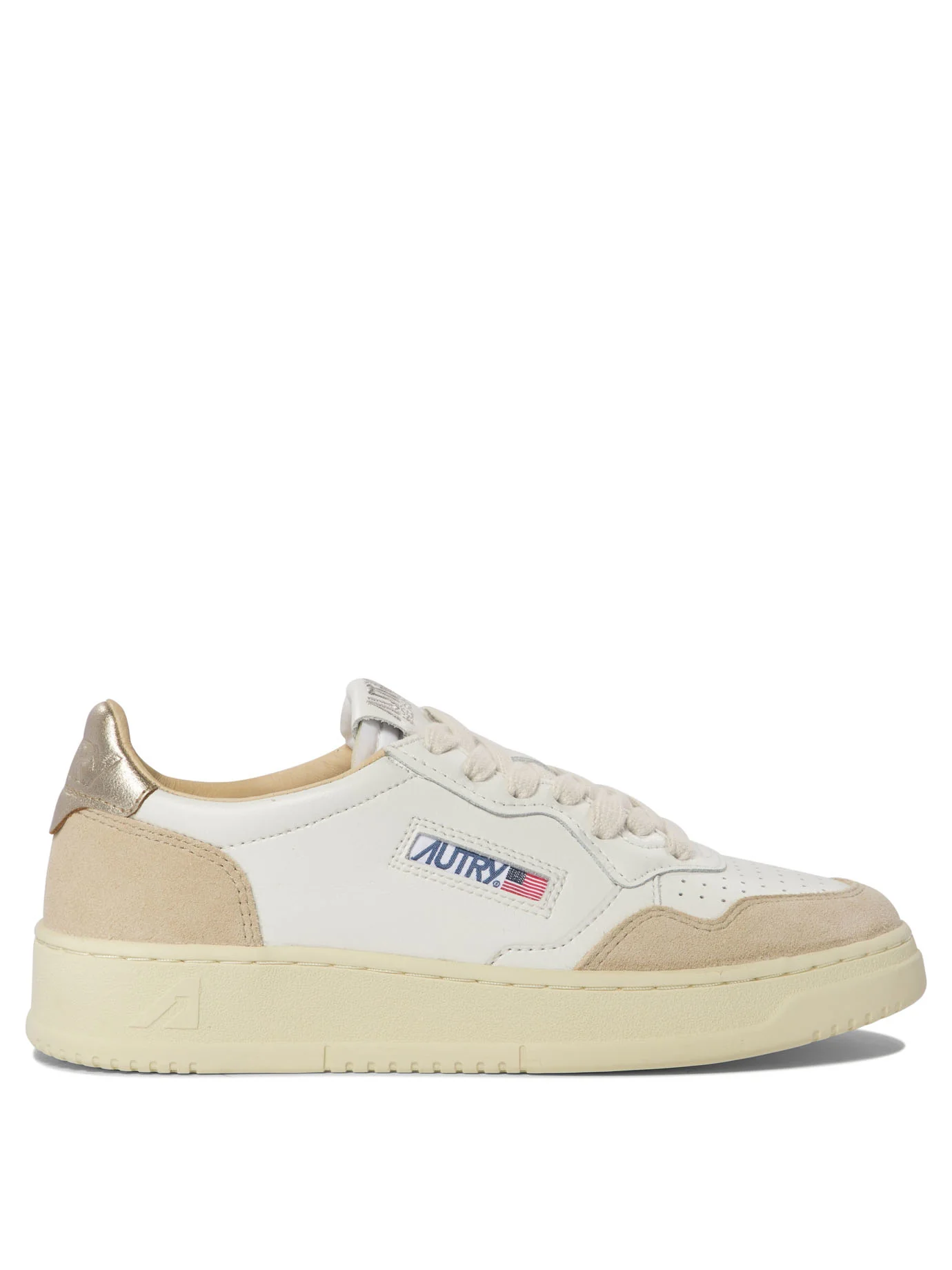 WHITE LEATHER MEDALIST LOW