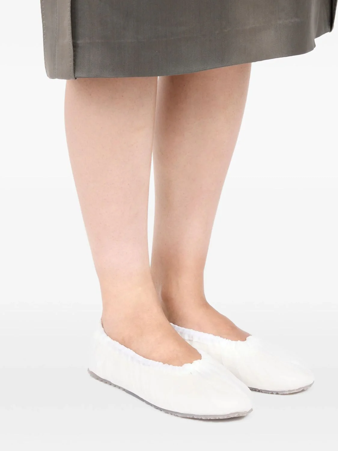 WHITE POLYAMIDE SANDALS - Image 5