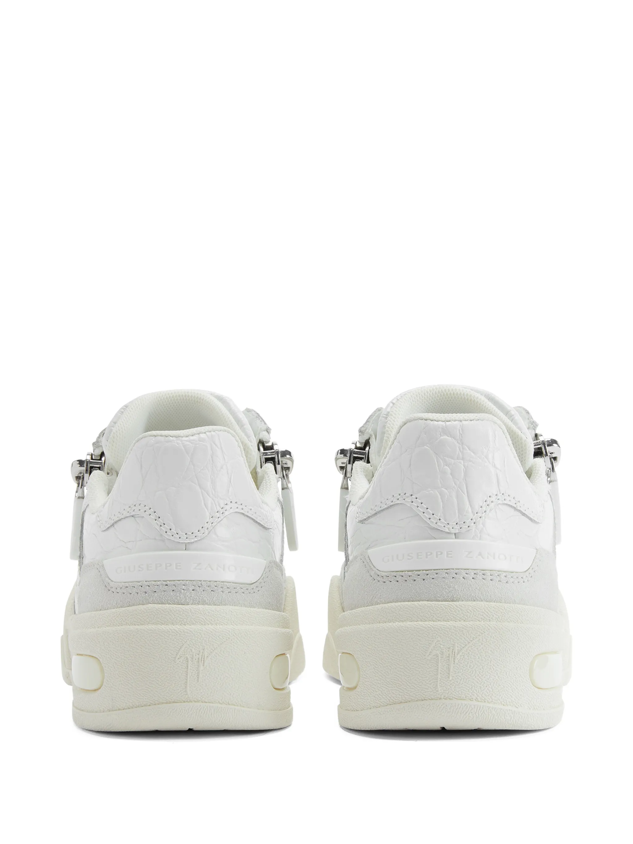 WHITE PRINTED COW SUEDE SNEAKER - Image 3