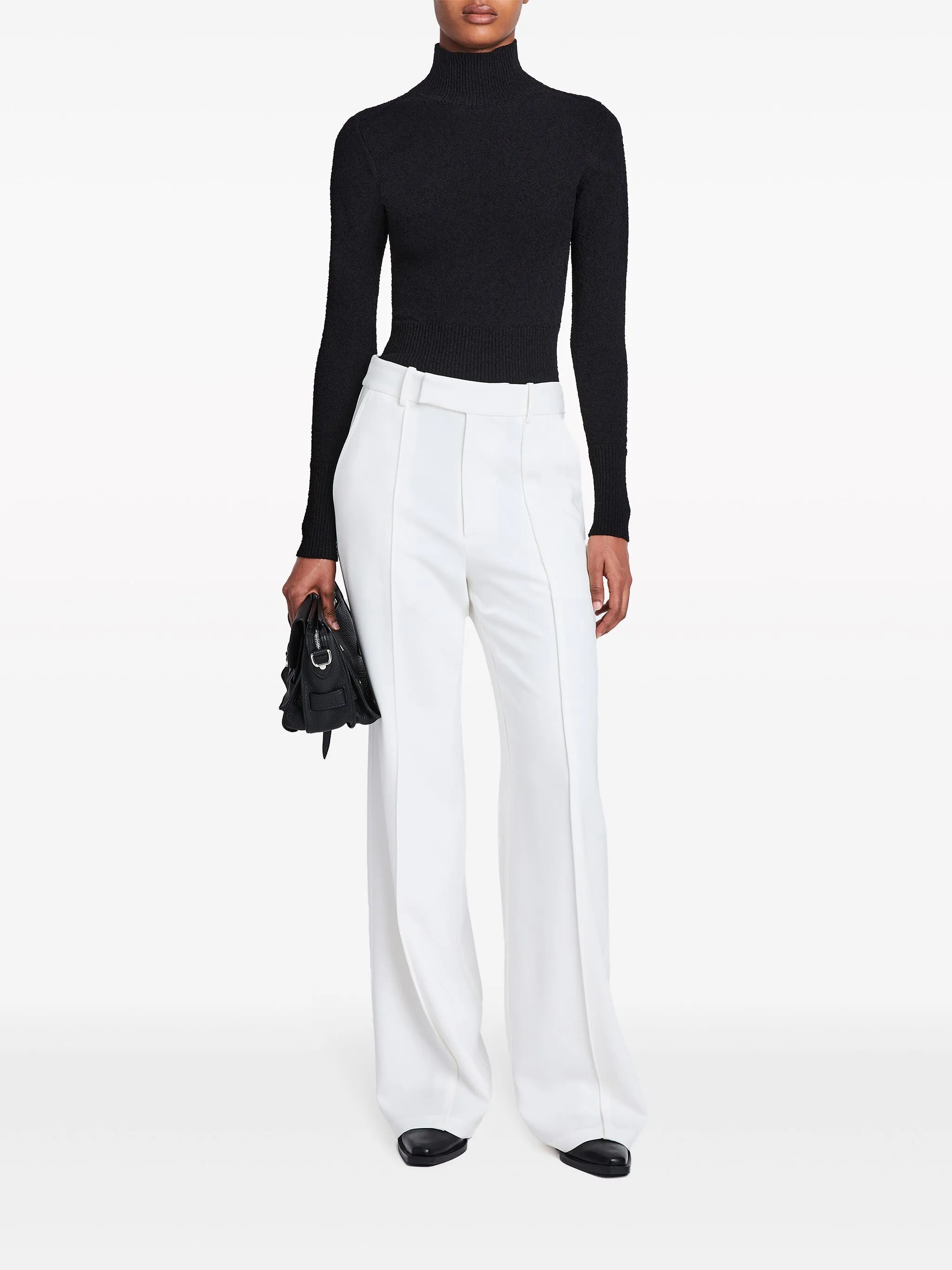 WHITE VISCOSE RAYON PANTS - Image 5