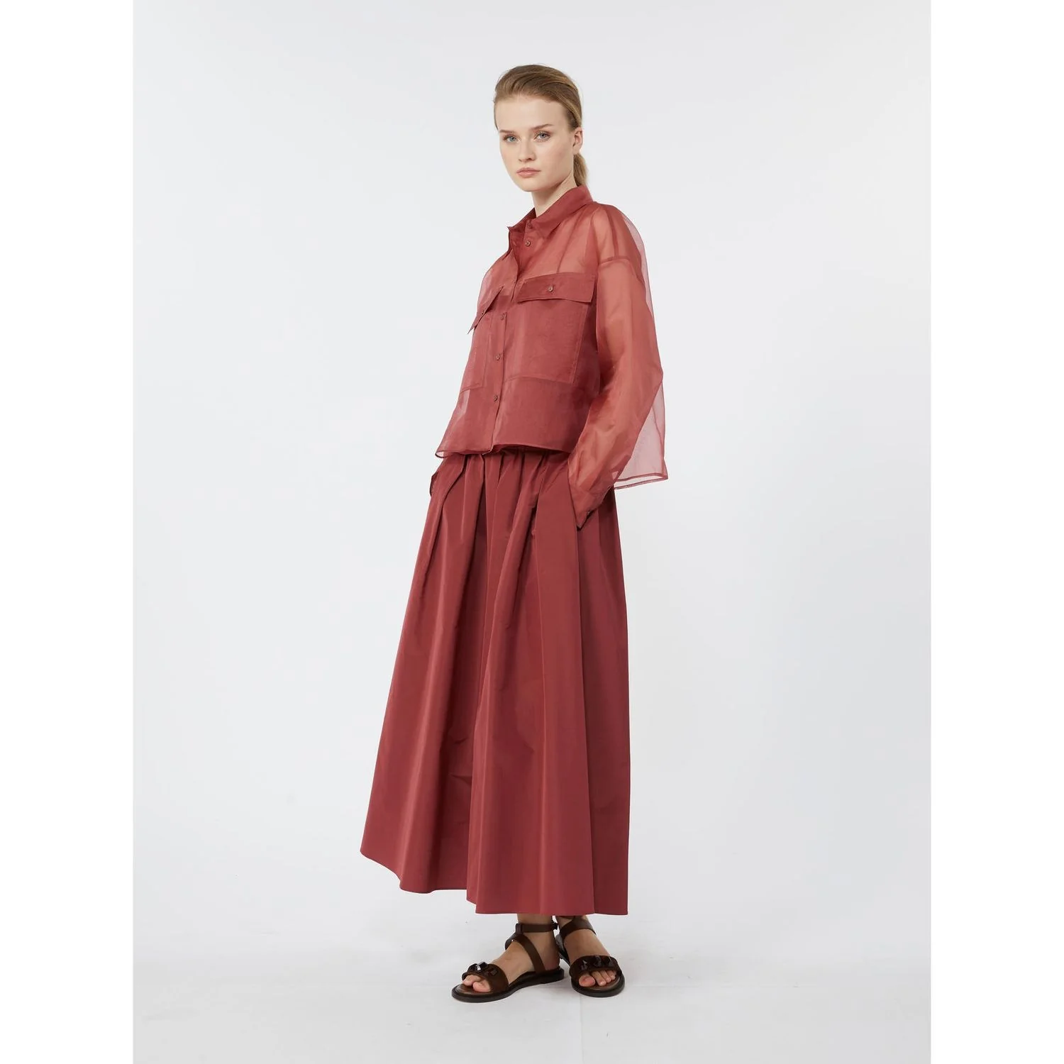 WKDFORMICA SKIRT FUCHSIA - Image 3
