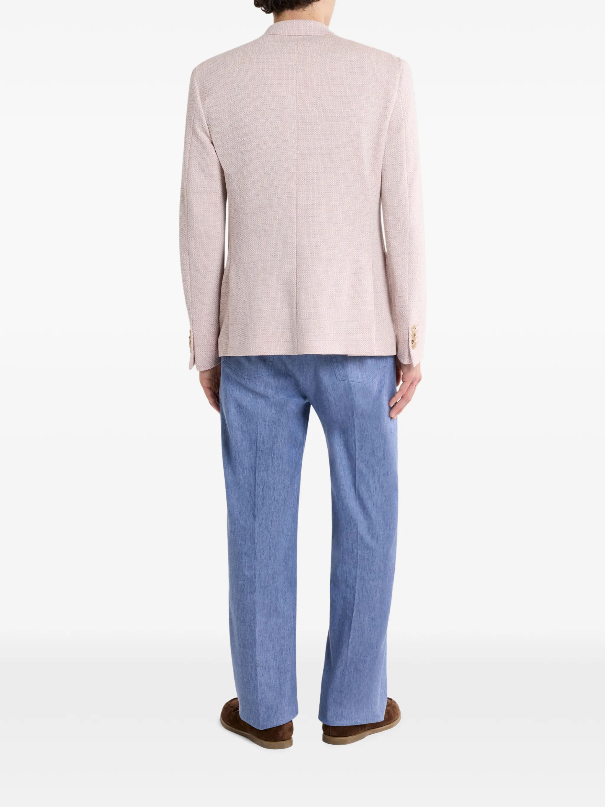 WOOL SILK LINEN ROMA JACKET - Image 4