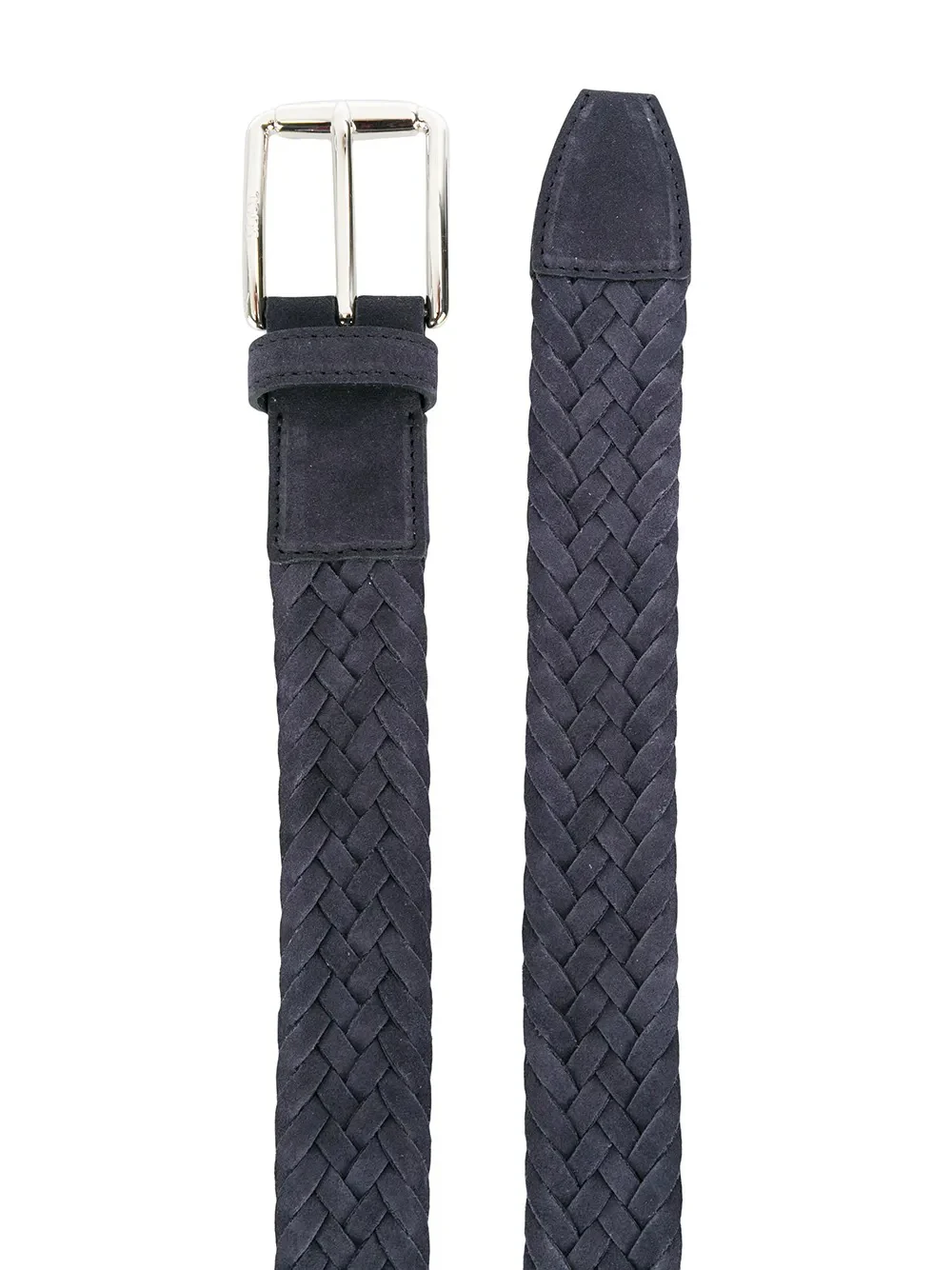 WOVEN SUEDE BELT WITH BRANDED METAL BUCKLE - Image 2