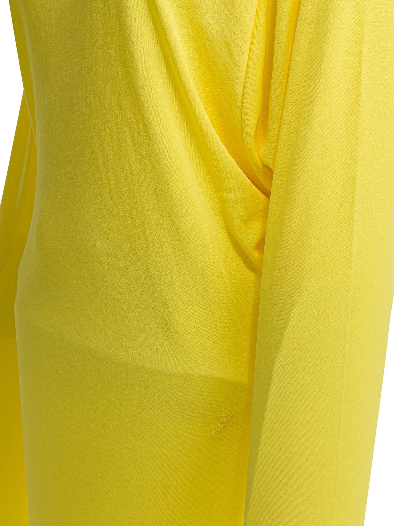 YELLOW VISCOSE BLEND DRESS - Image 4